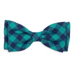 Worthy Dog The Worthy Dog Bow Tie Green & Navy Check