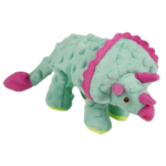 Worldwise/QPG/GoDog GoDog Dinos Triceratops Dog Toy Teal Small