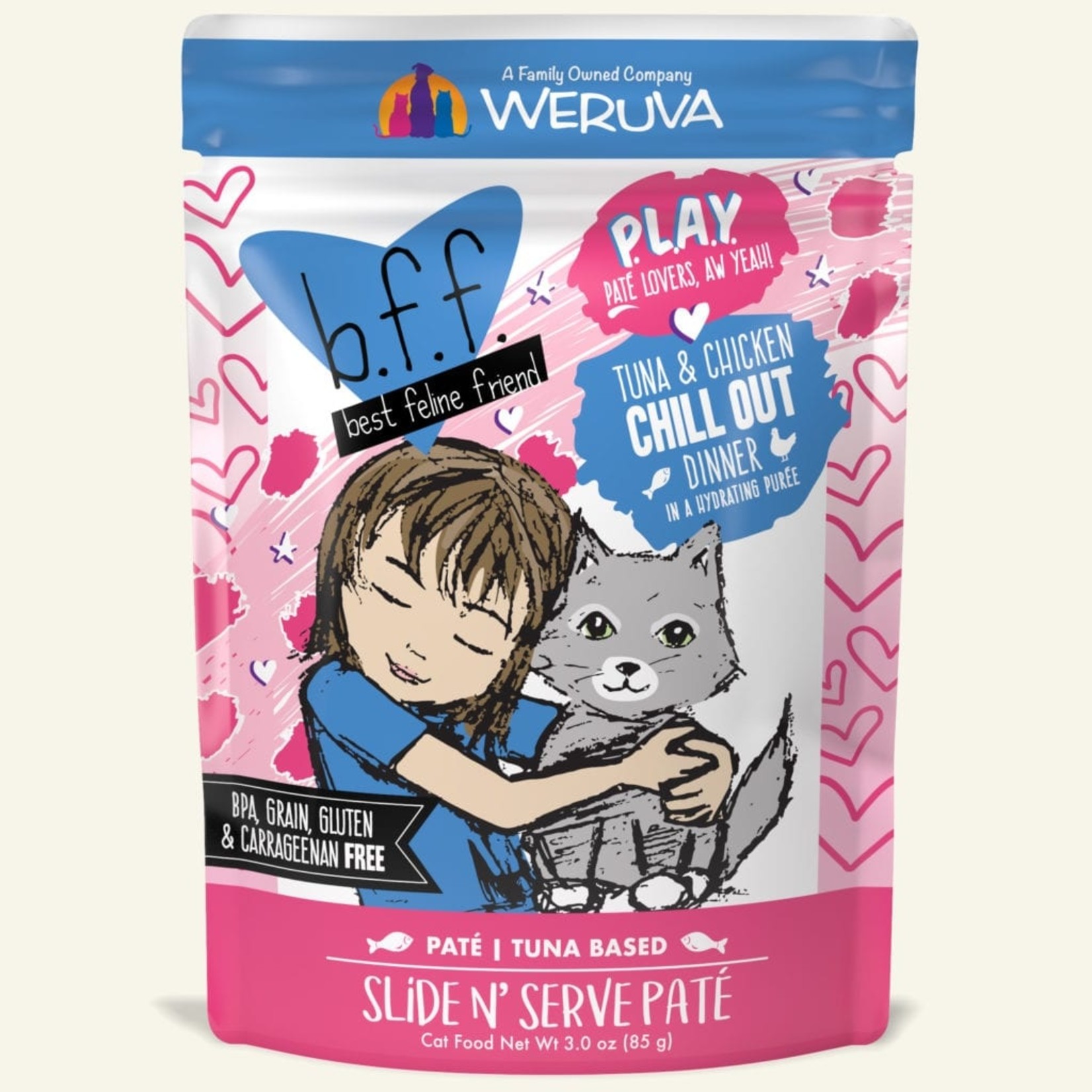 Weruva Weruva BFF Play Tuna & Chicken Chill Out Cat Pouch 3oz