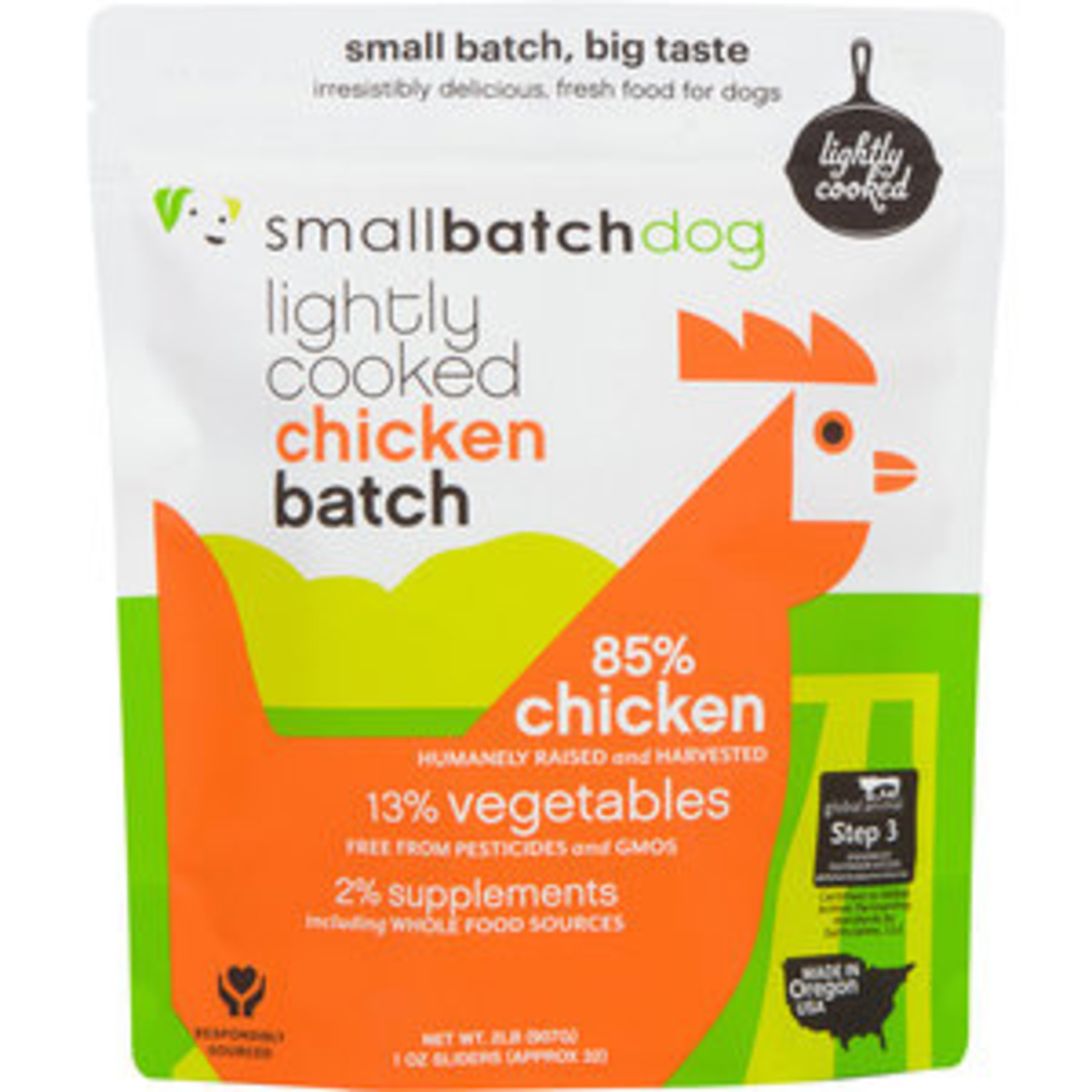 Small Batch Small Batch Frozen Lightly Cooked ChickenBatch Dog Food