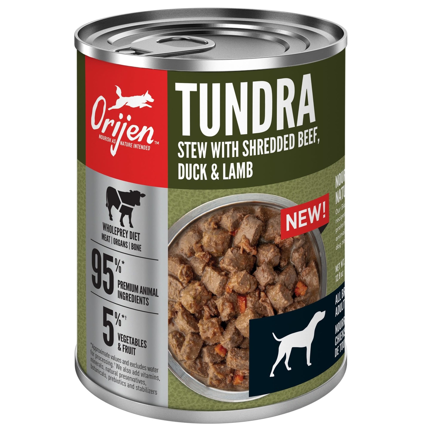 Orijen ORIJEN Real Meat Shreds Tundra Stew Wet Dog Food, 12.8 oz can