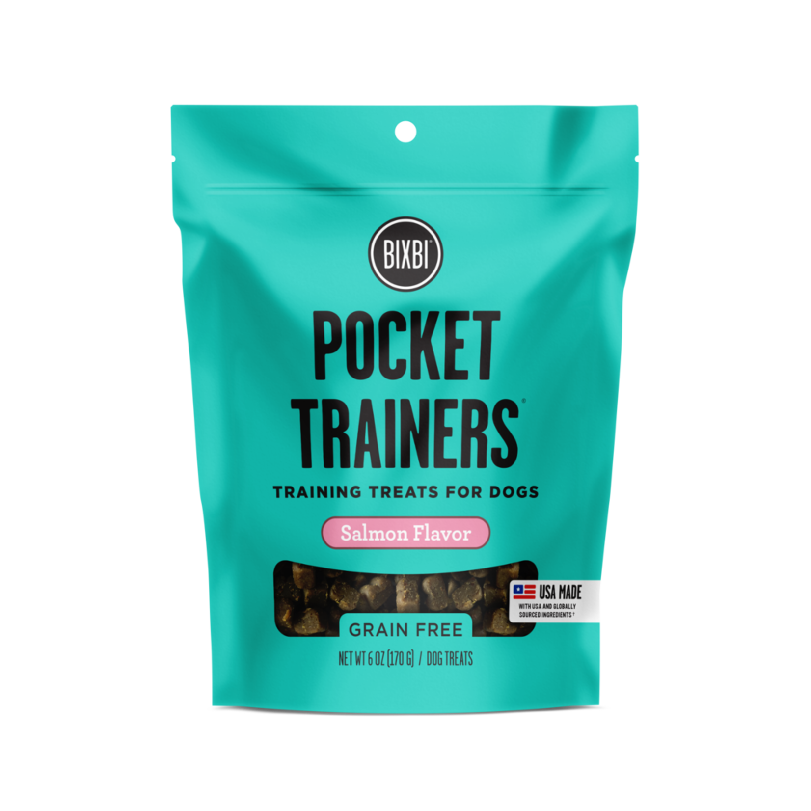 Bixbi BIXBI Pocket Trainers Salmon Flavor Grain-Free Dog Treats, 6 oz