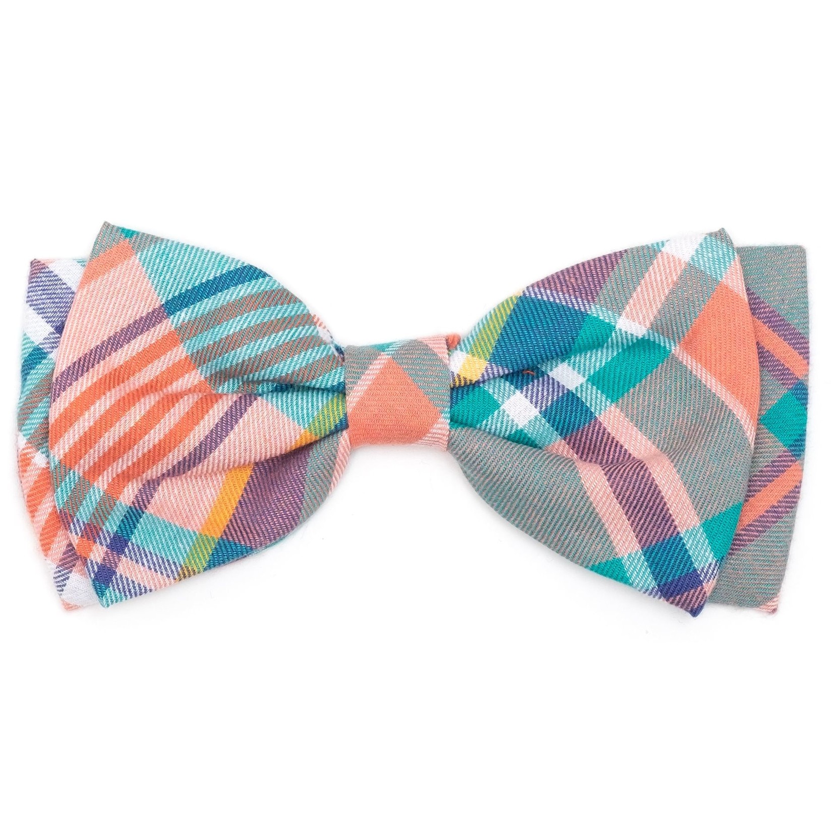 Worthy Dog The Worthy Dog Bow Tie Peach Plaid