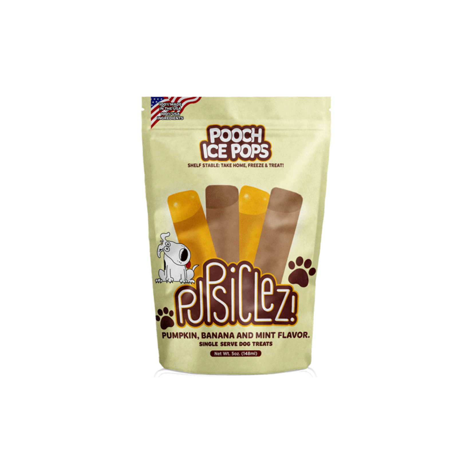 Pupsiclez PUPSICLEZ Pumpkin Banana Mint Ice Pops 8 count