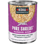 Koha KOHA Pure Shreds Chicken & Beef Entree High Protein Wet Dog Food 12.5 oz