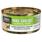 Koha KOHA CAT PURE SHREDS CHICKEN & DUCK 2.8 OZ