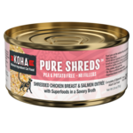 Koha KOHA CAT PURE SHREDS CHICKEN BREAST & SALMON 2.8 OZ