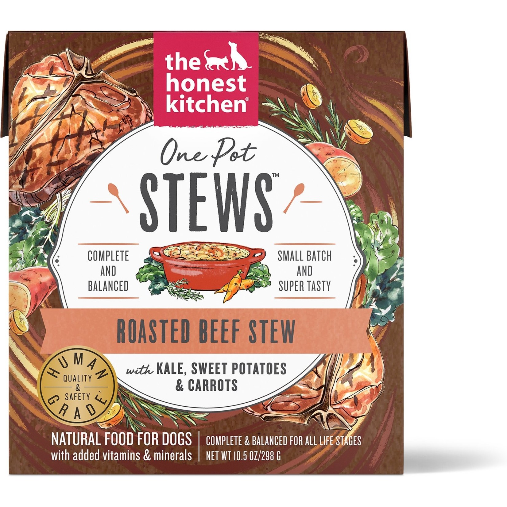 Honest Kitchen THK Roasted Beef Stew with Kale Dog Can 10.5oz