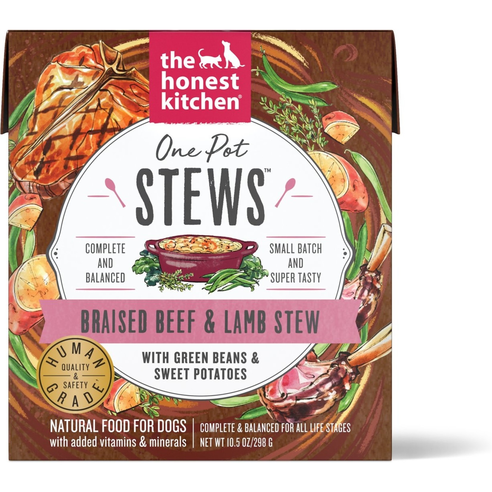 Honest Kitchen THK Braised Beef and Lamb Stew with Green Beans Dog Can 10.5oz