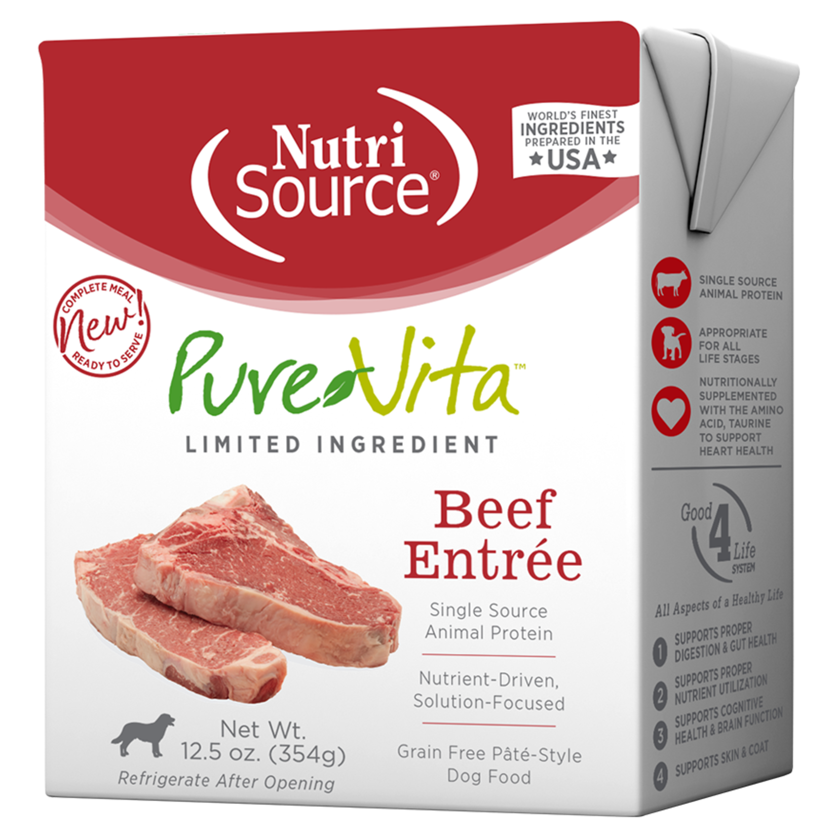 Pure Vita Pure Vita GF Beef Entrée Canned Dog Food 12.5oz