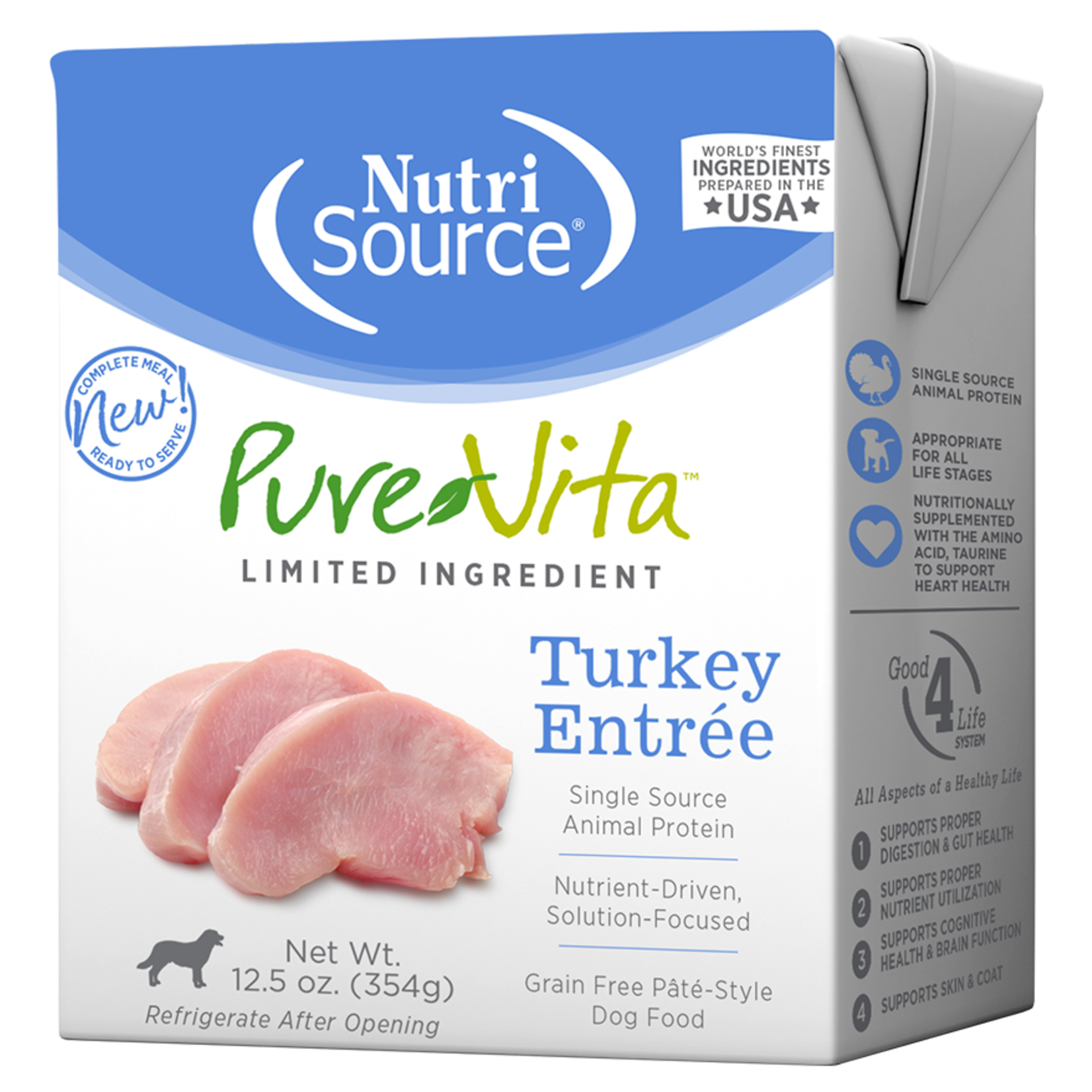 Pure Vita Pure Vita GF Turkey Entrée Canned Dog Food 12.5oz