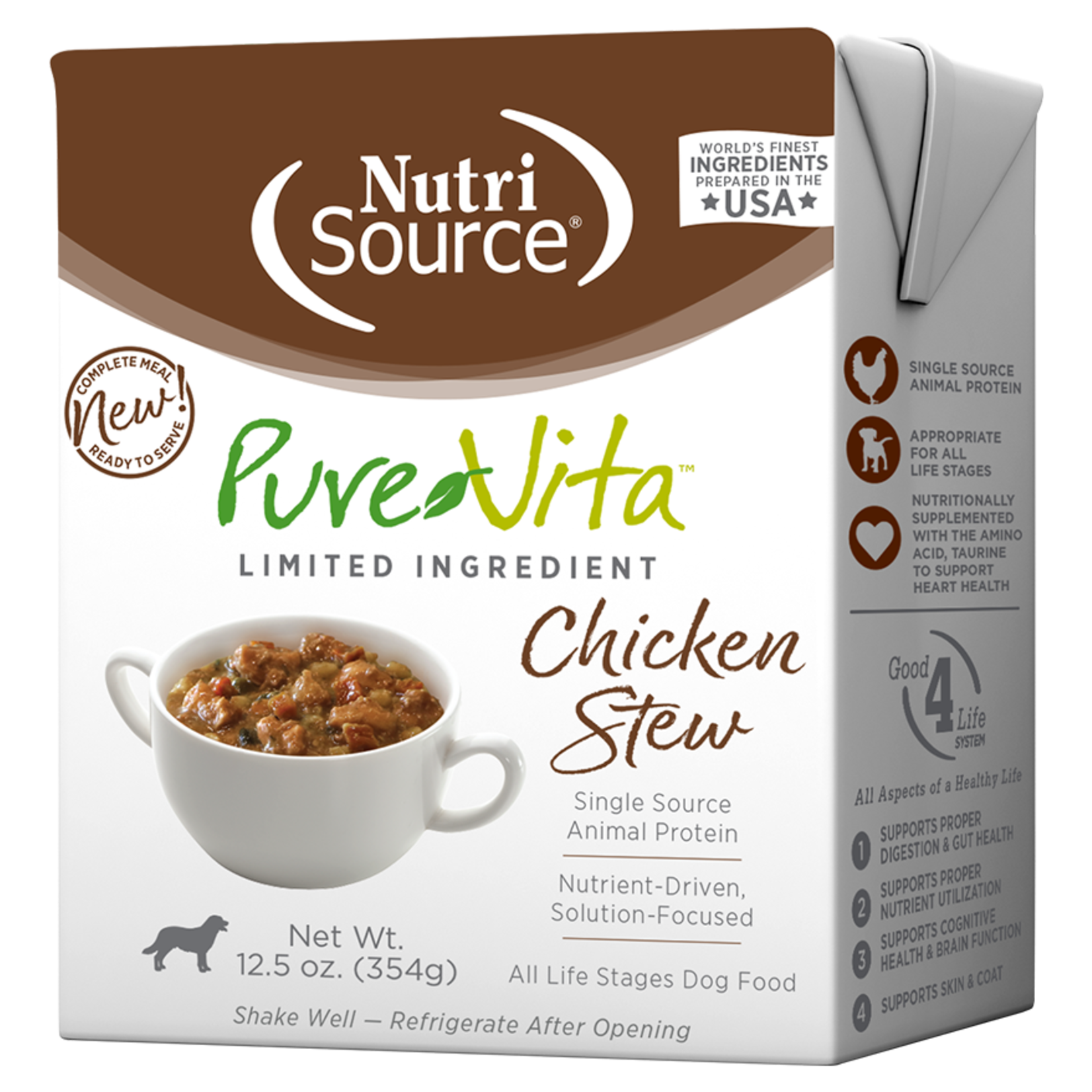 Pure Vita Pure Vita Limited Ingredient Chicken Stew Tetrapak Wet Dog Food 12.5 oz