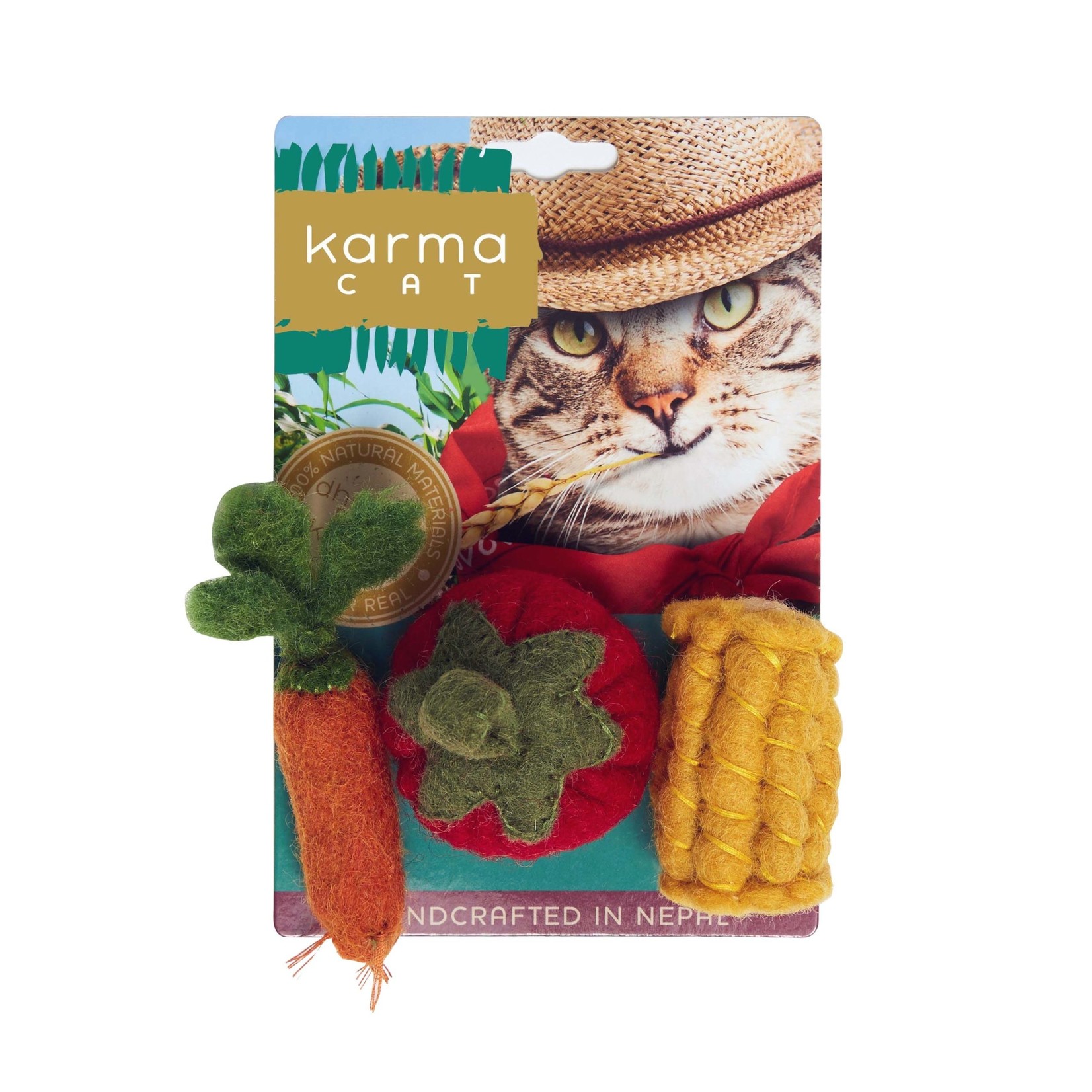 Dharma Dog DHARMA DOG Veggies Cat Toy 3pk
