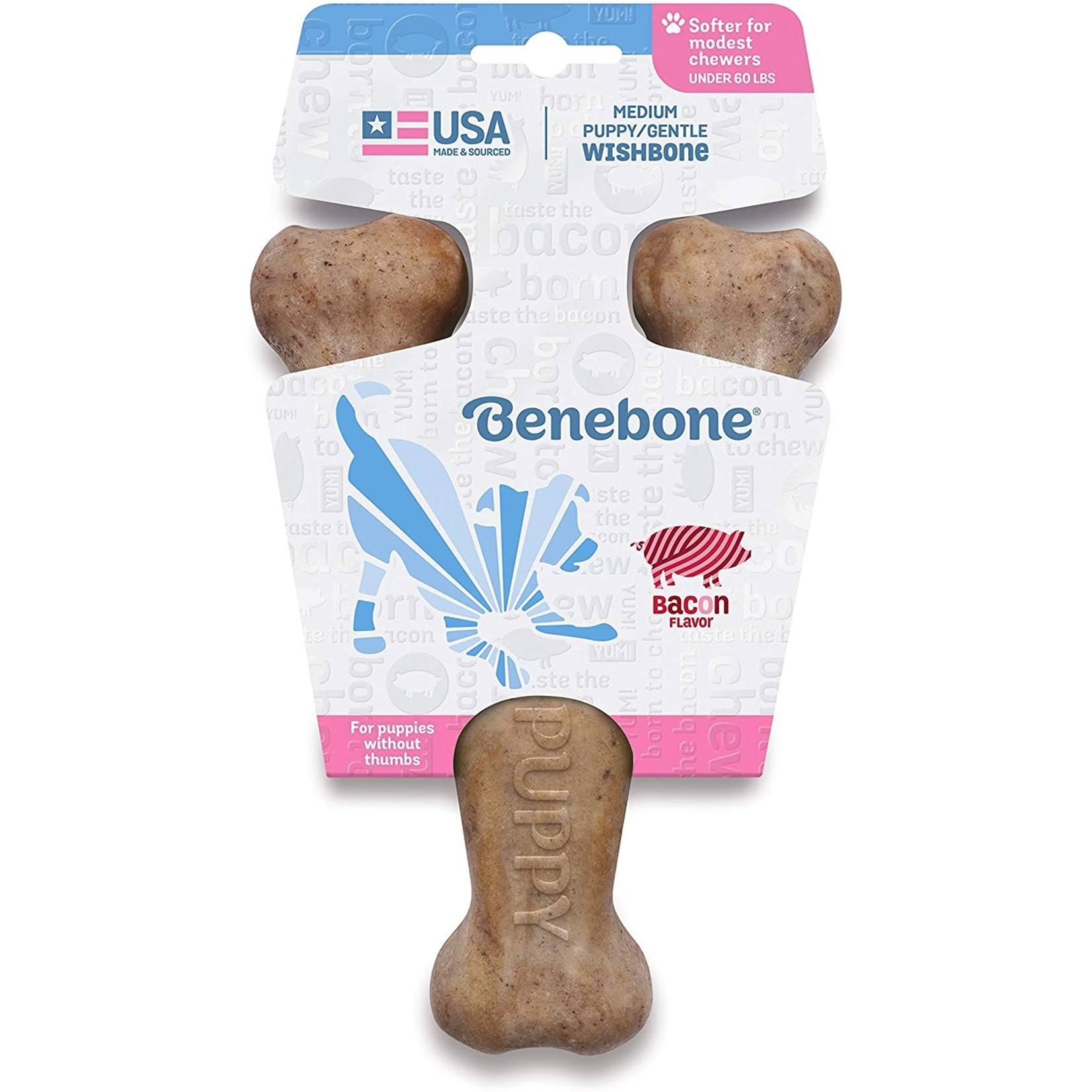 Benebone BENEBONE Puppy Wishbone Bacon Med