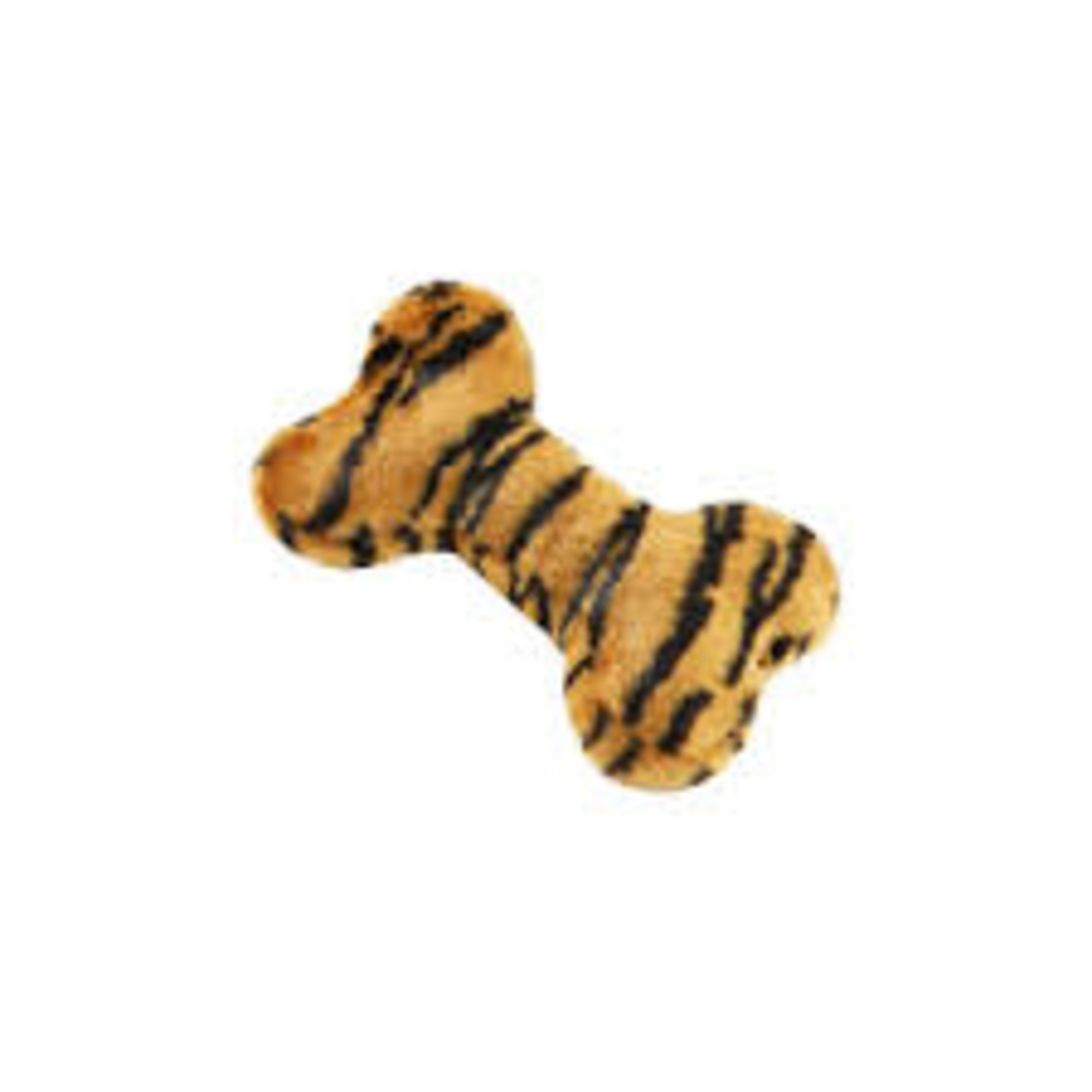 Fluff & Tuff Fluff & Tuff Tiger Bone Medium Dog Toy