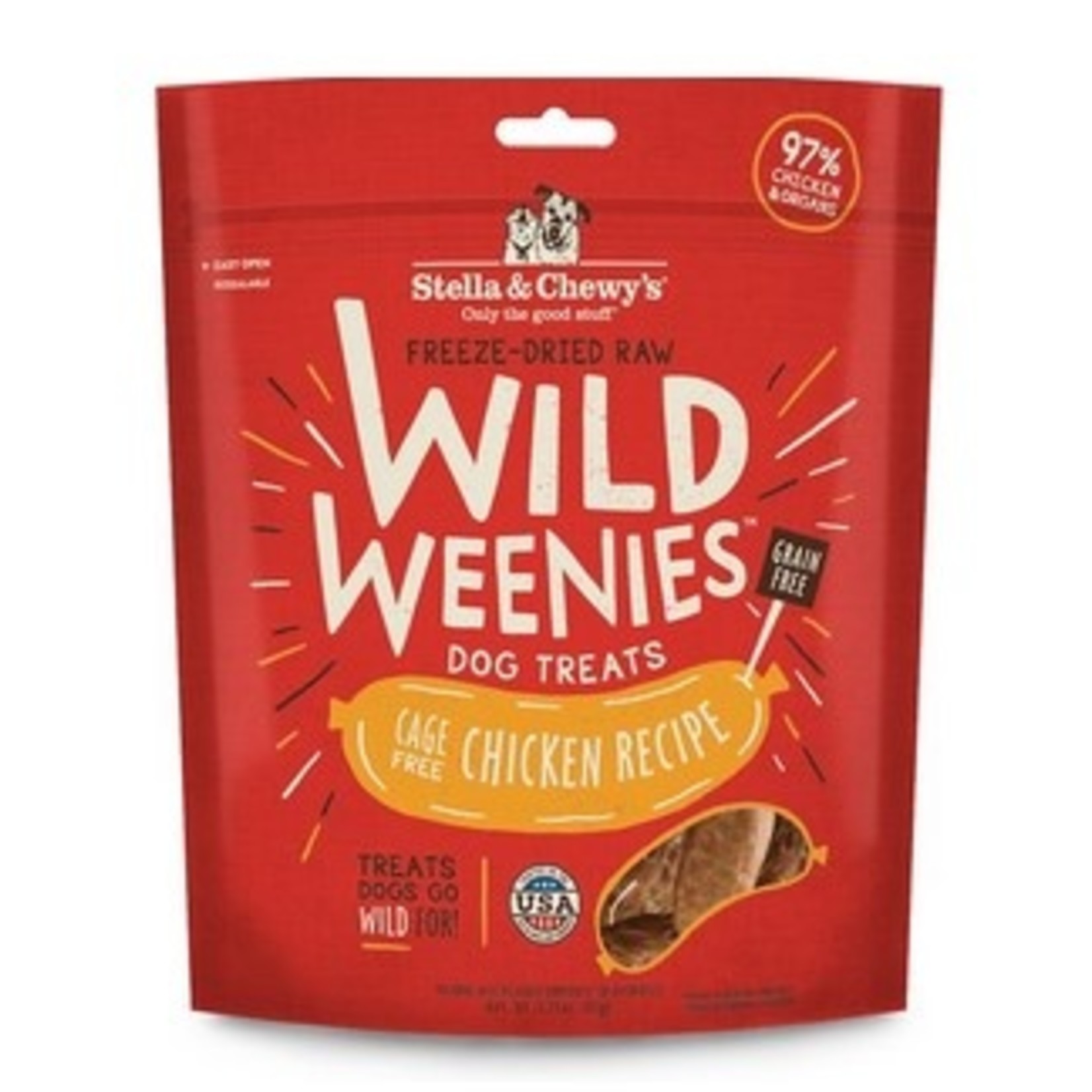 Stella & Chewys Stella & Chewy's Freeze-Dried Raw Wild Weenies Cage-Free Chicken Recipe Dog Treats, 3.25 oz