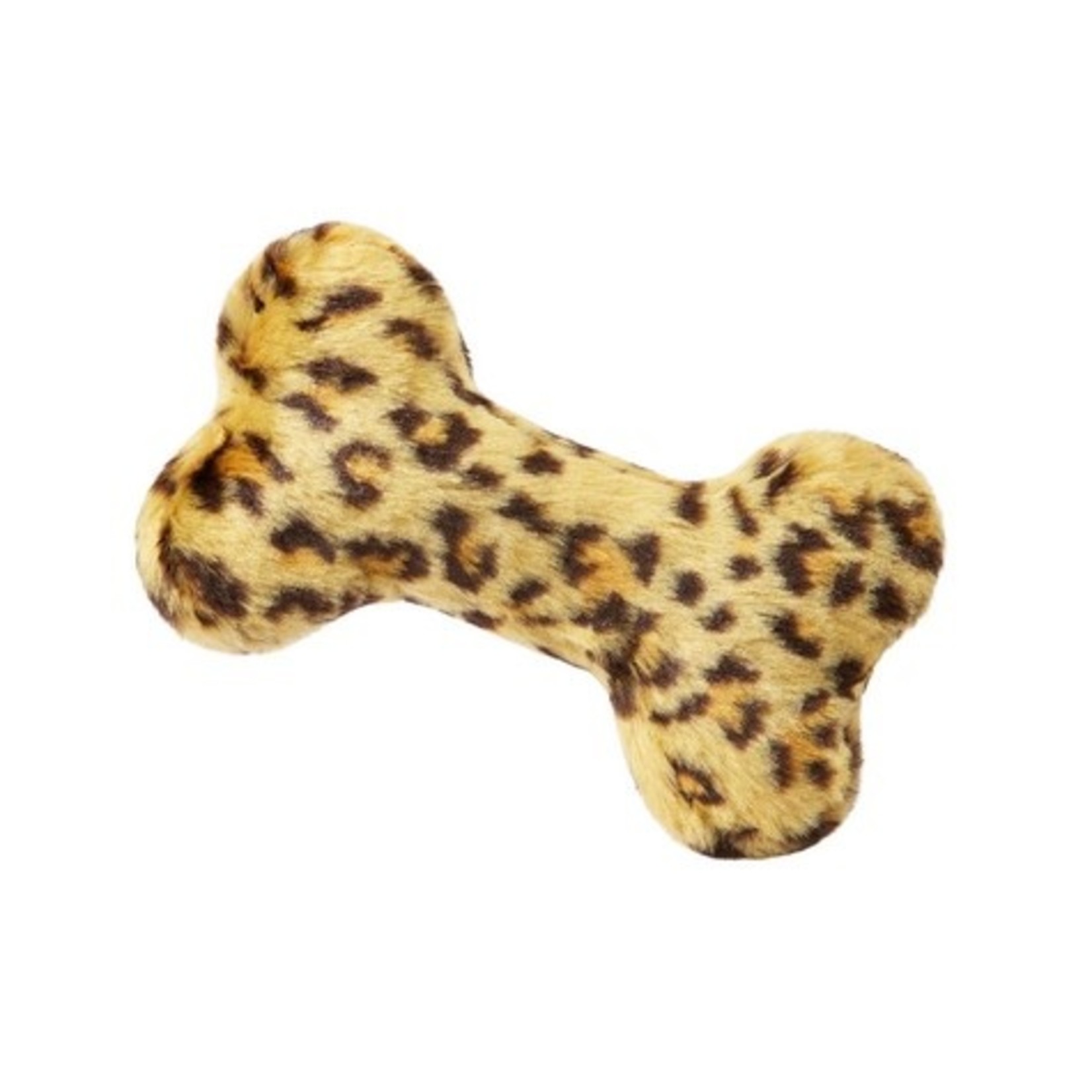 Fluff & Tuff Fluff & Tuff Mini Leopard Bone Small Dog Toy