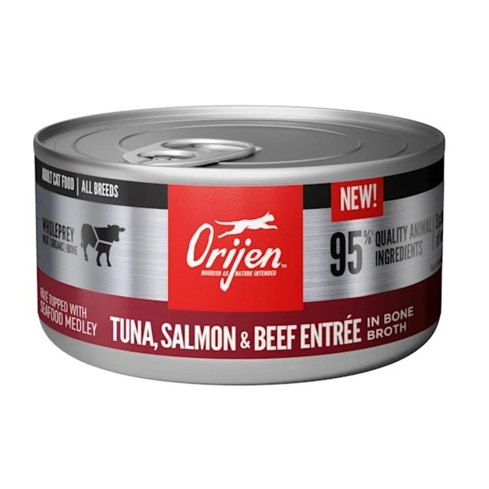 Orijen ORIJEN 95% Tuna Salmon & Beef Cat Can 3oz