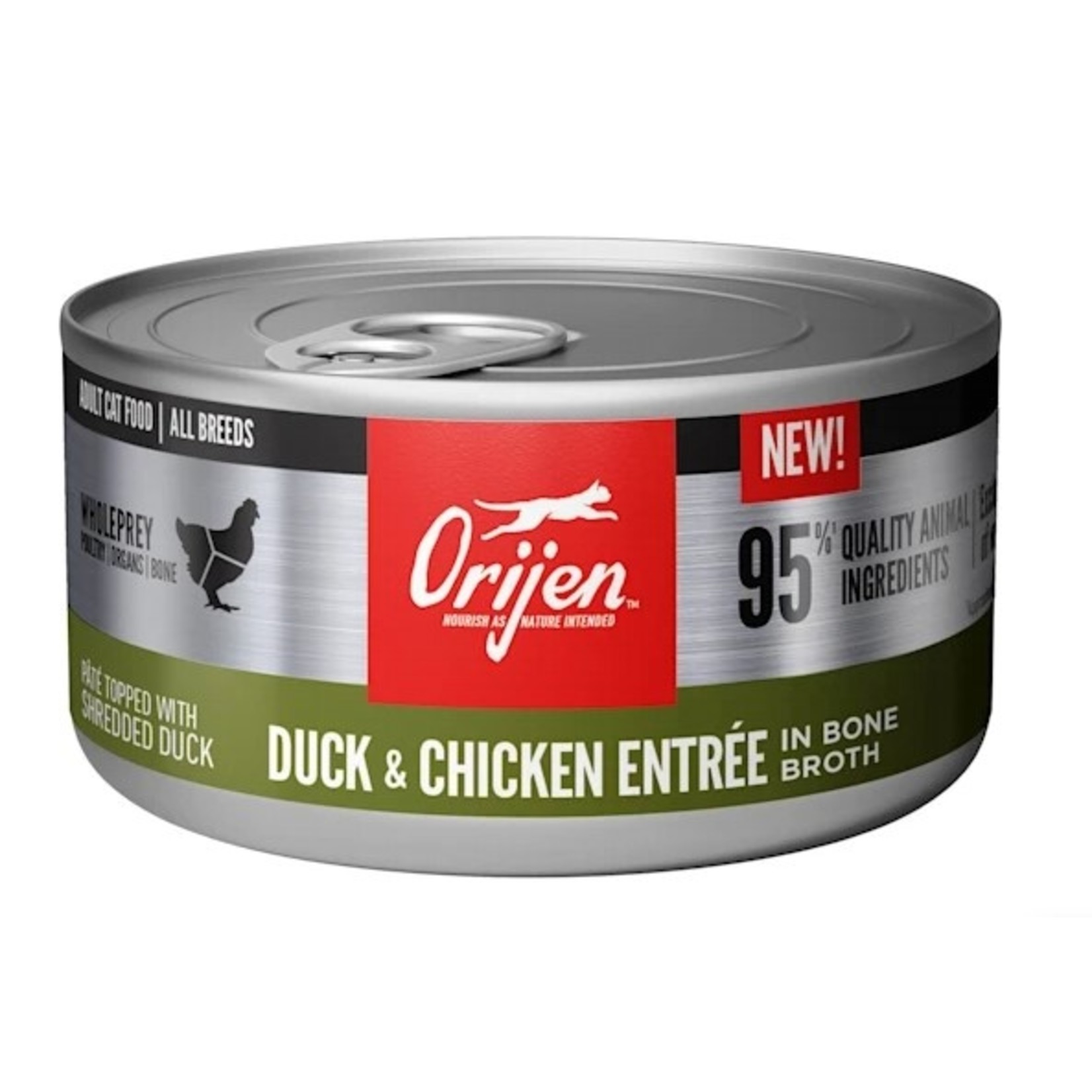 Orijen ORIJEN 95% Duck & Chicken Cat Can 3oz