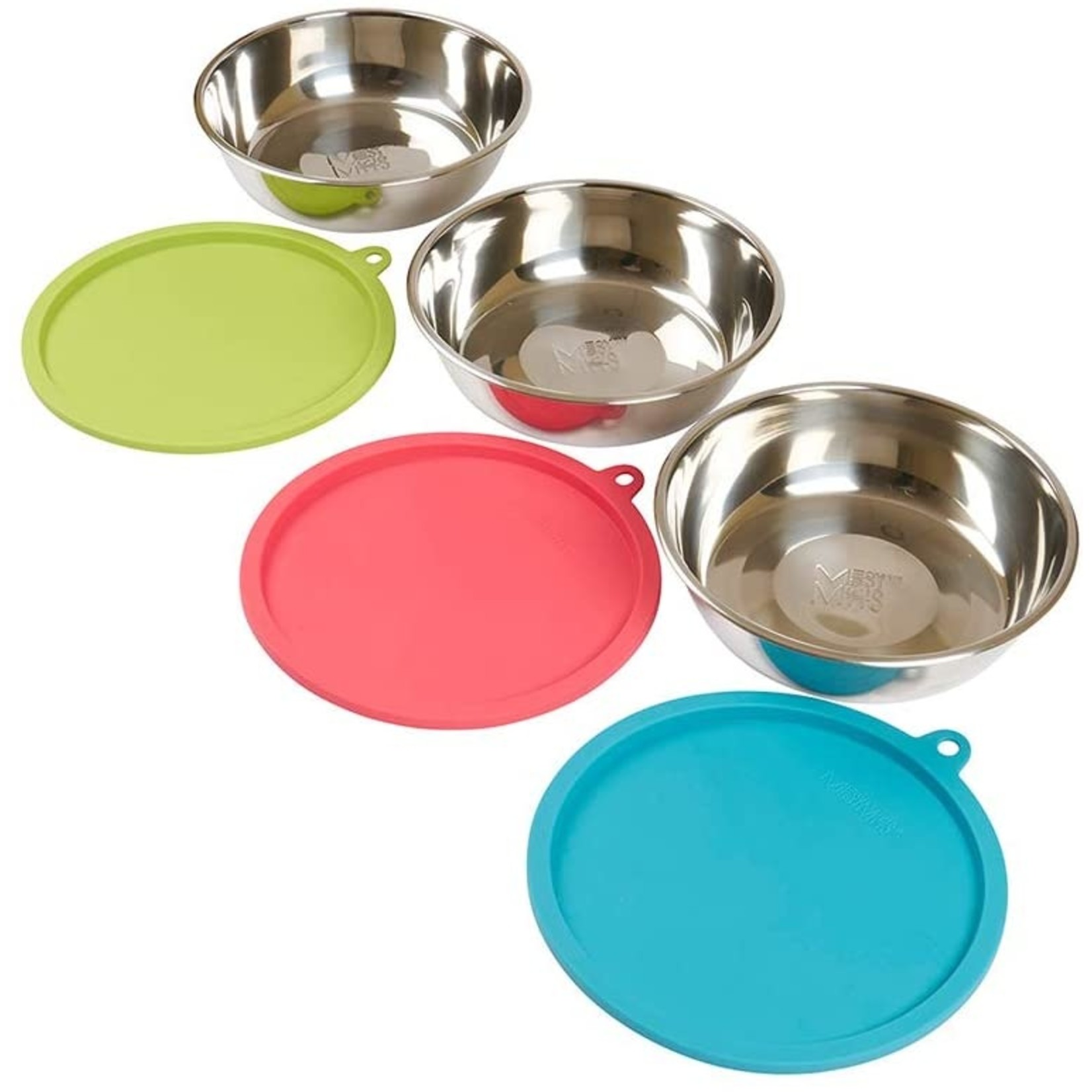 Messy Mutts MESSY MUTTS SS Bowl Set MD 6pc