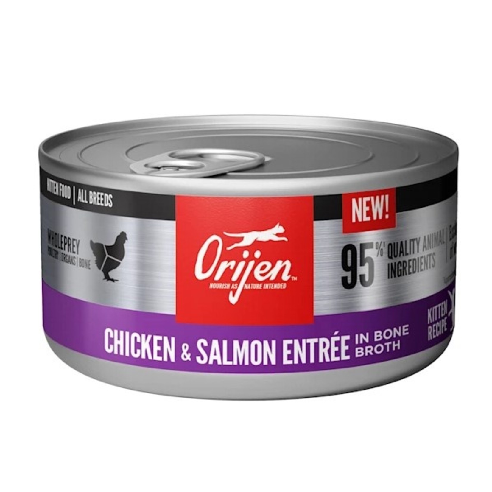 Orijen ORIJEN 95% Salmon & Chicken Kitten Can 3oz