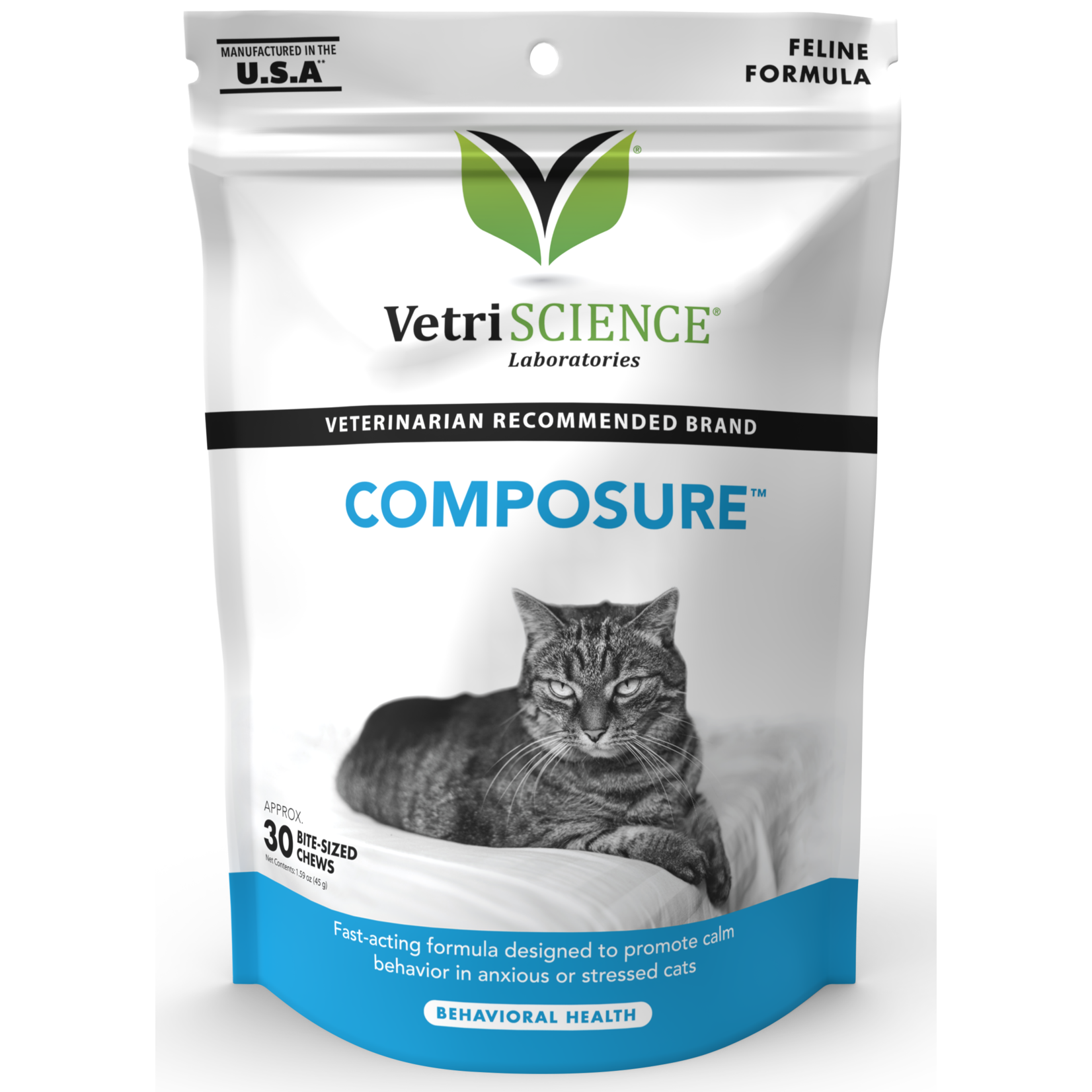 Pet Naturals / VetriScience VETRI Composure Bite-Sized Cat Supplement Chews 30ct