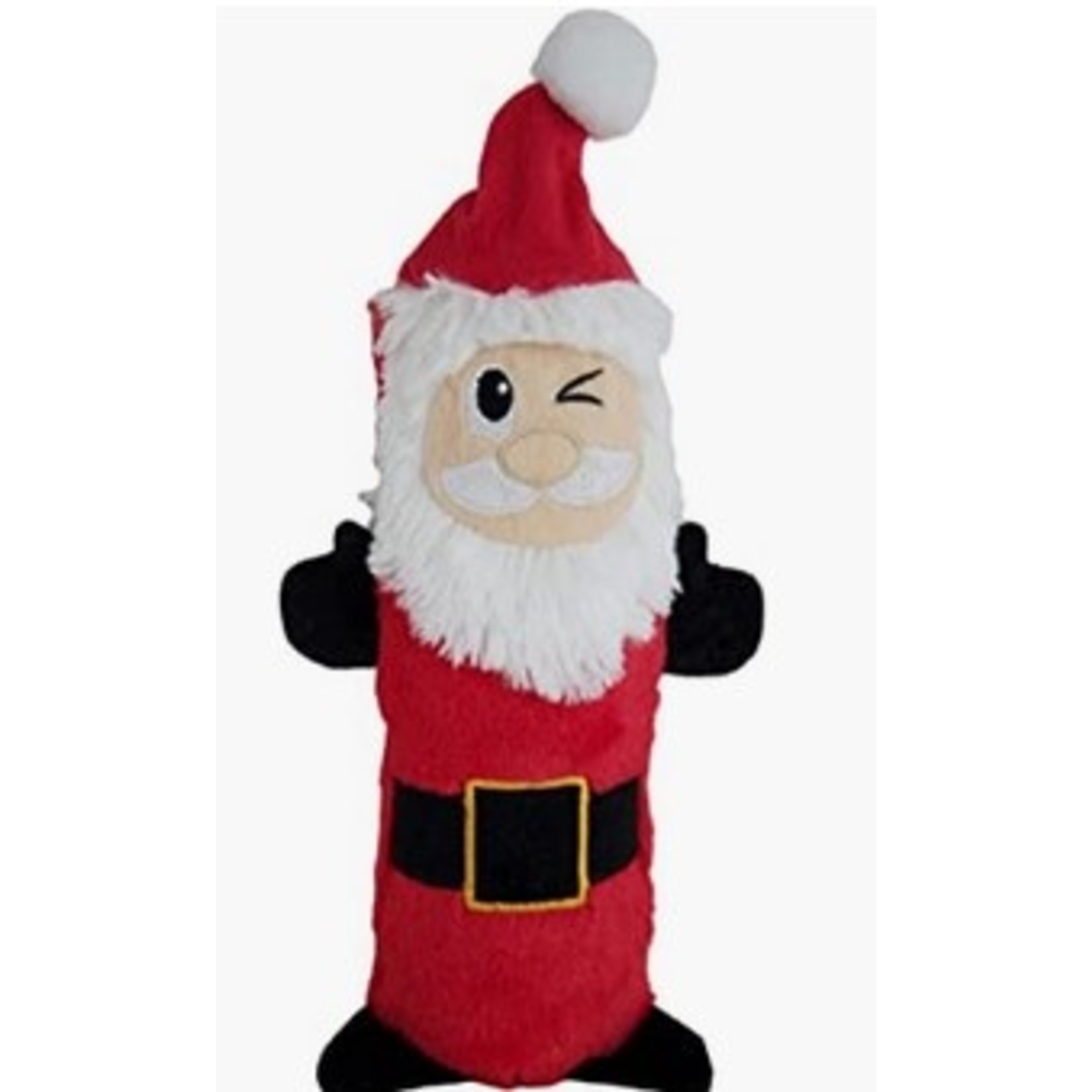 Outward Hound OUTWARD HOUND Holiday Stuffing Free Santa Dog Toy