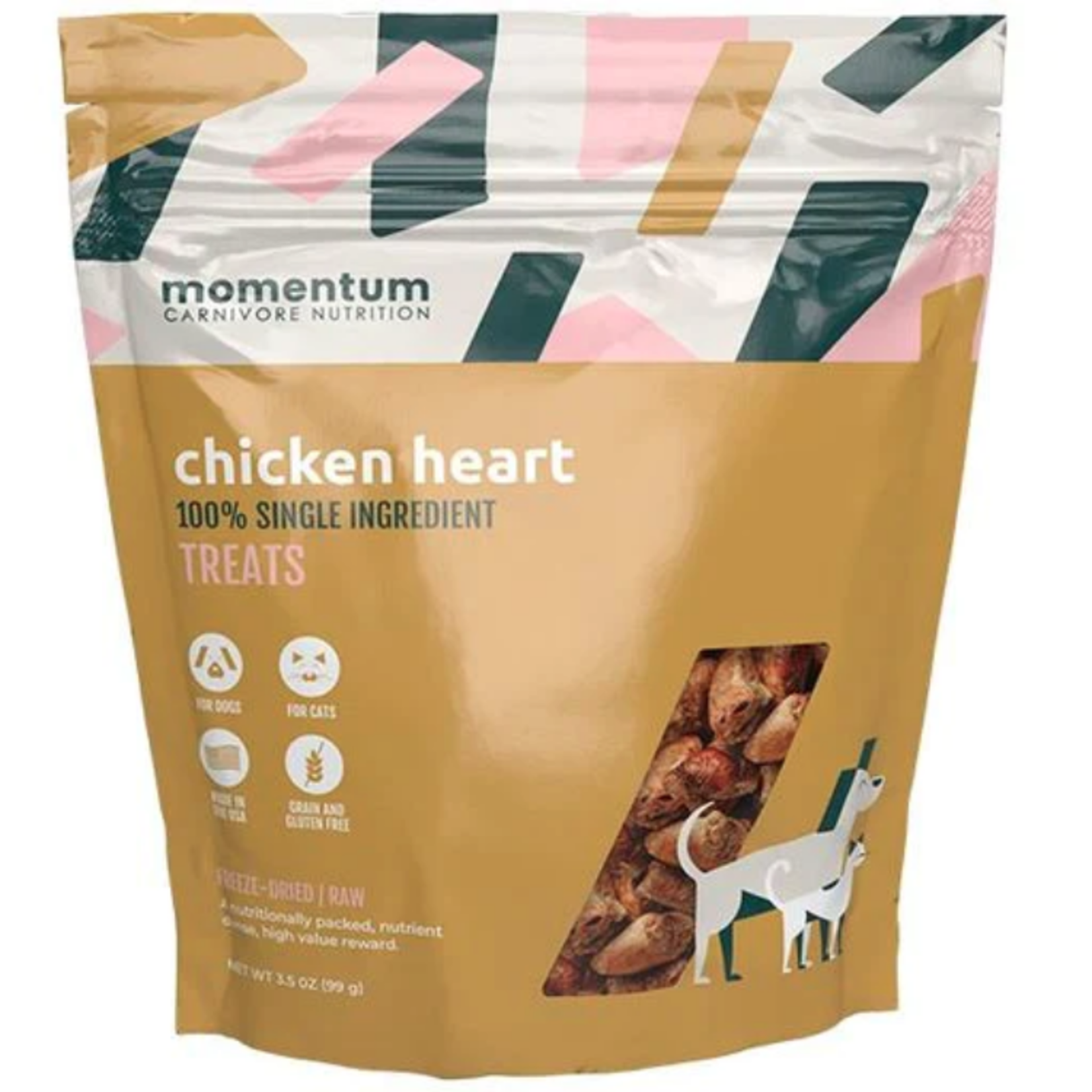 Momentum MOMENTUM FD Chicken Hearts Treats 3.5oz