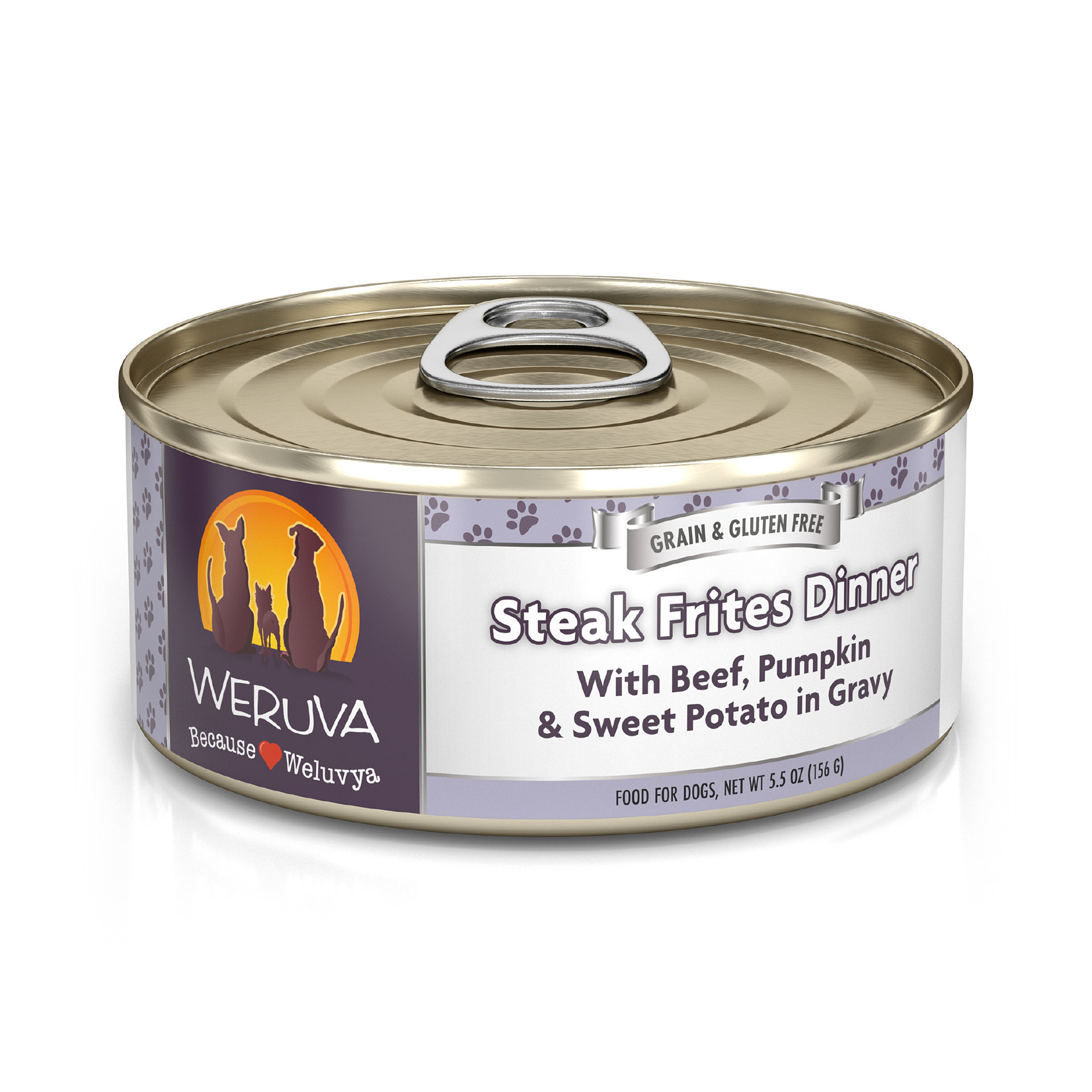 Weruva WERUVA Steak Frites Dinner Dog Can 5.5oz