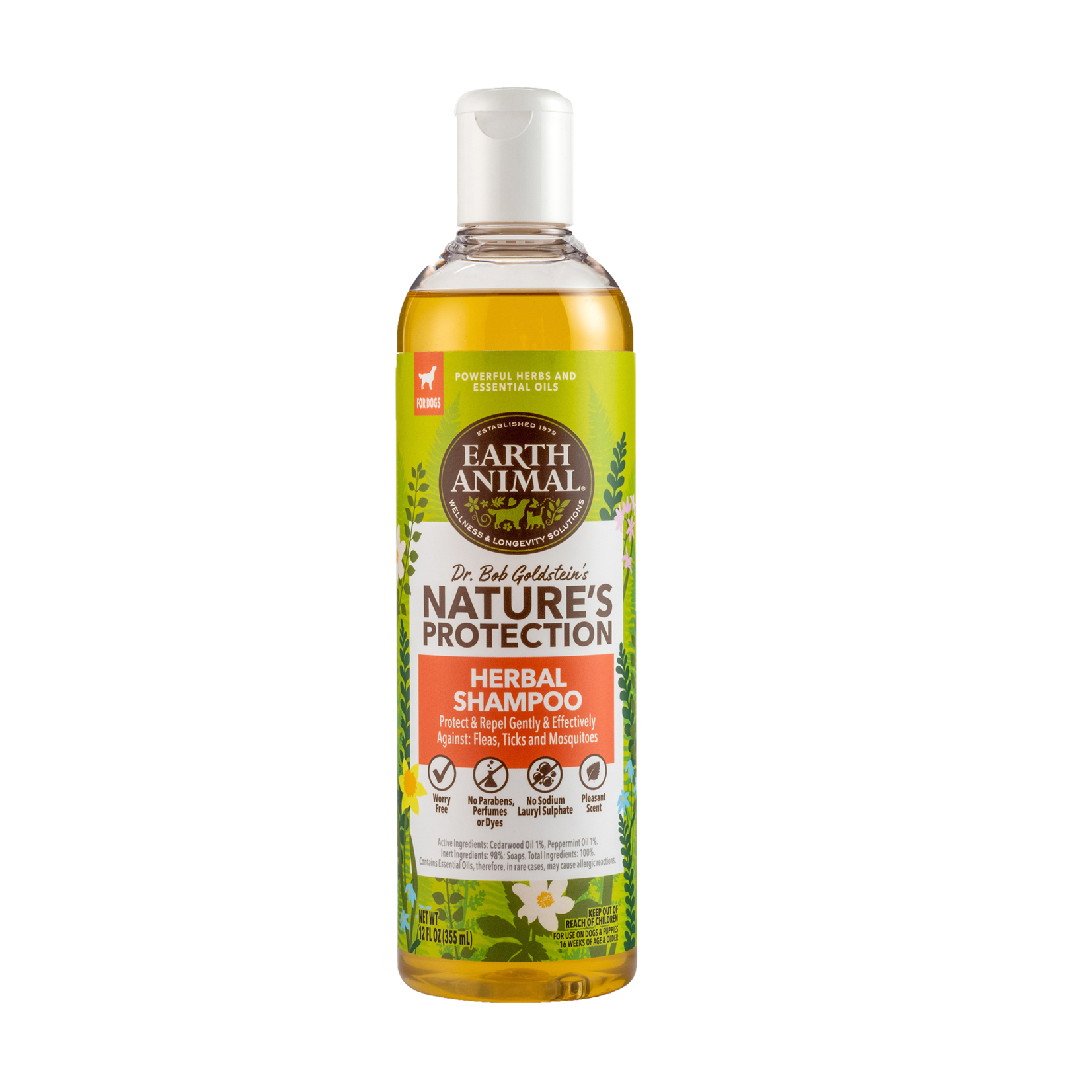 Earth Animal EARTH ANIMAL HERBAL FLEA & TICK SHAMPOO 12 FL OZ