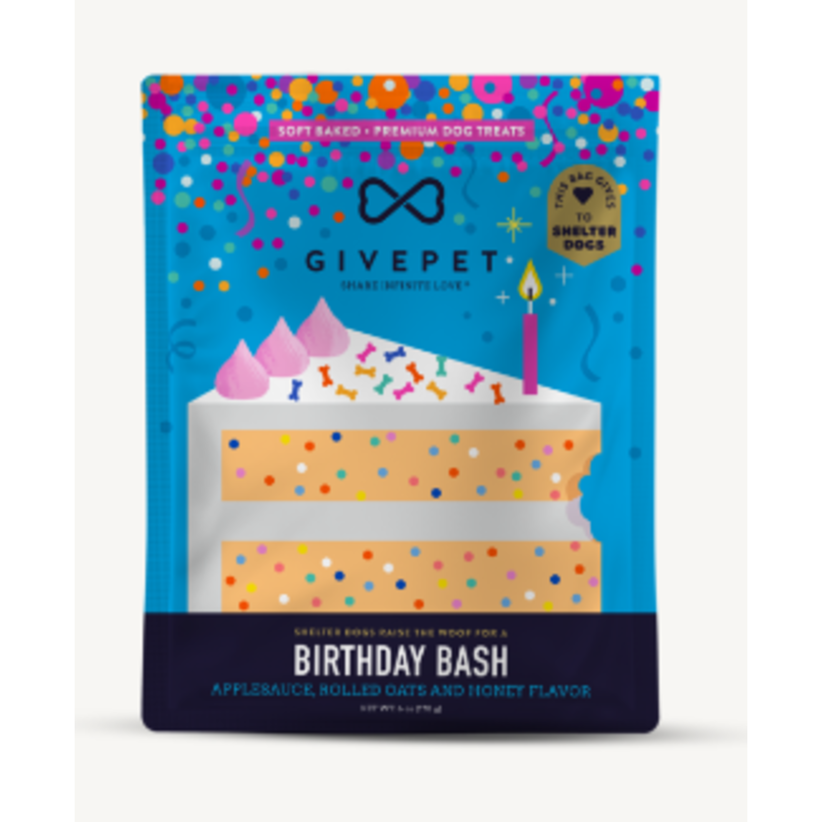 GivePet GivePet Birthday Bash Soft & Chewy Dog Treat 6 oz