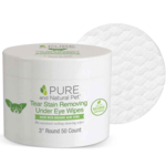 Pure and Natural Pet PURE Tear Stain Removing Under Eye Wipes 50ct