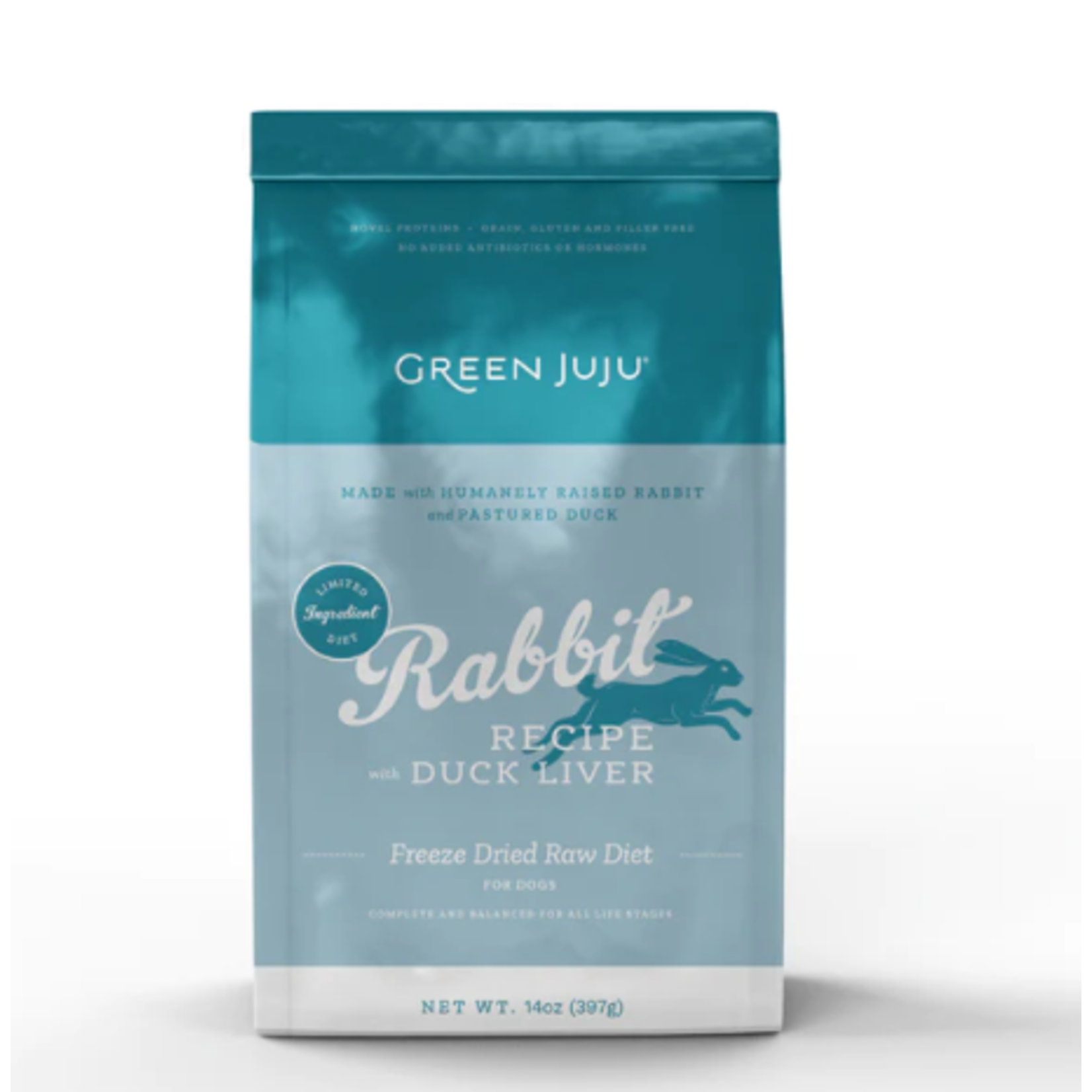 Green Juju GREEN JUJU Dog FD Raw Diet Rabbit w/Duck Liver 14oz