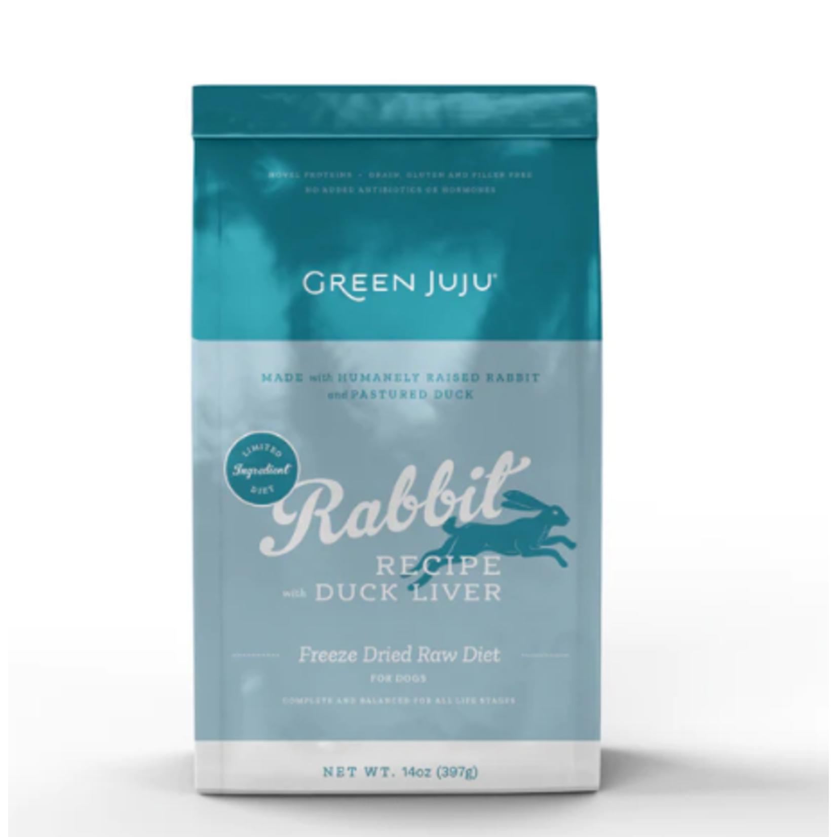 Green Juju GREEN JUJU FD DIET RABBIT W/ DUCK LIVER 14 OZ