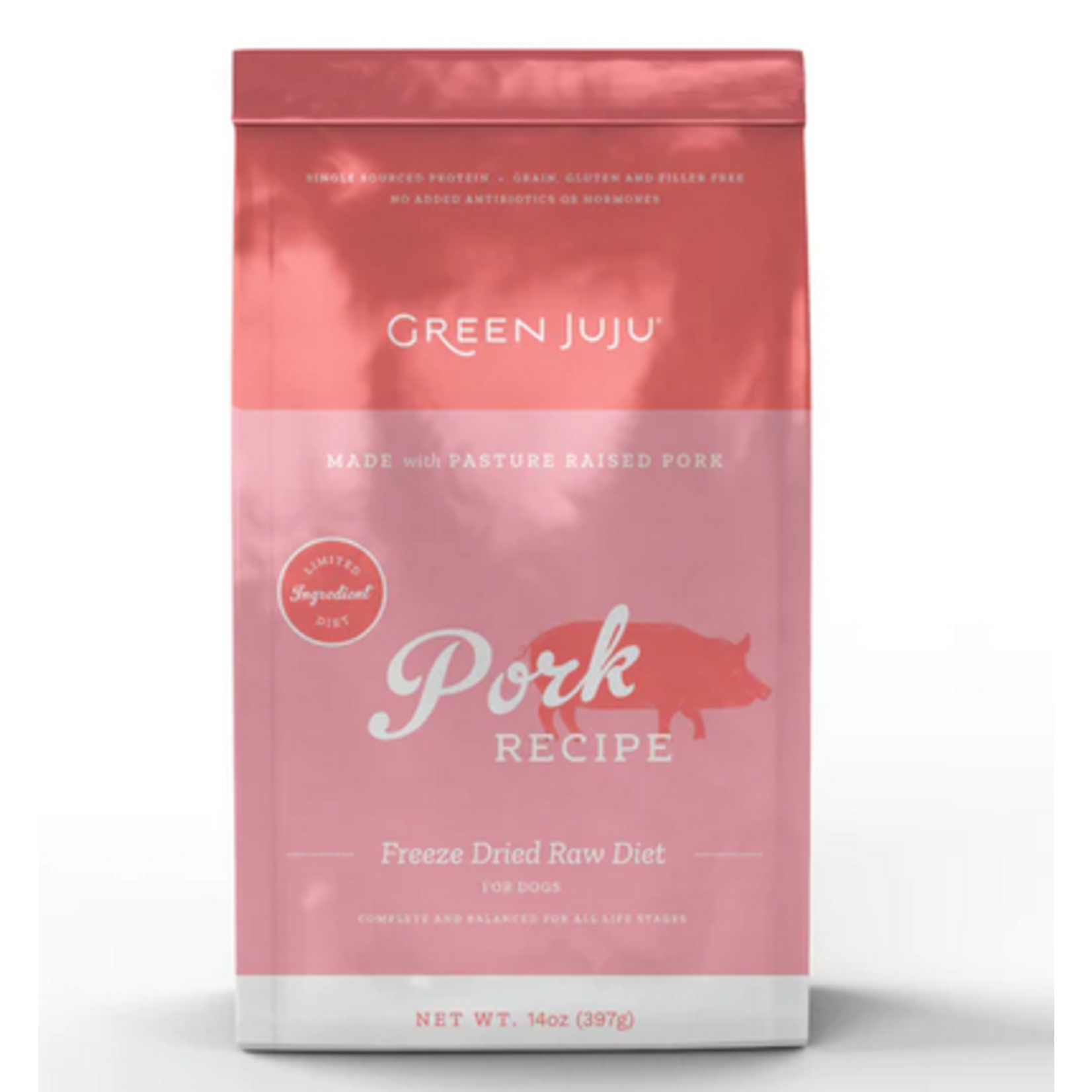 Green Juju GREEN JUJU FD RAW DIET PORK 14 OZ