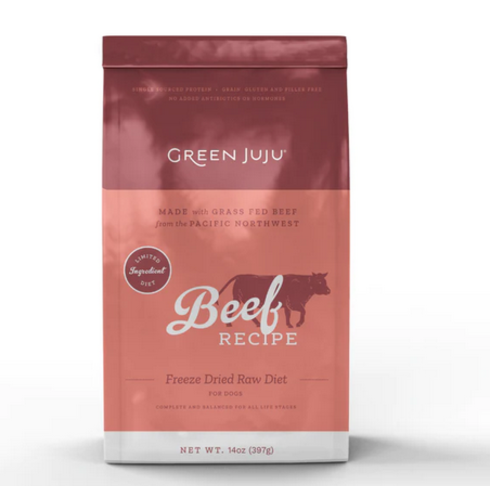 Green Juju GREEN JUJU Dog FD Raw Diet Beef 14oz