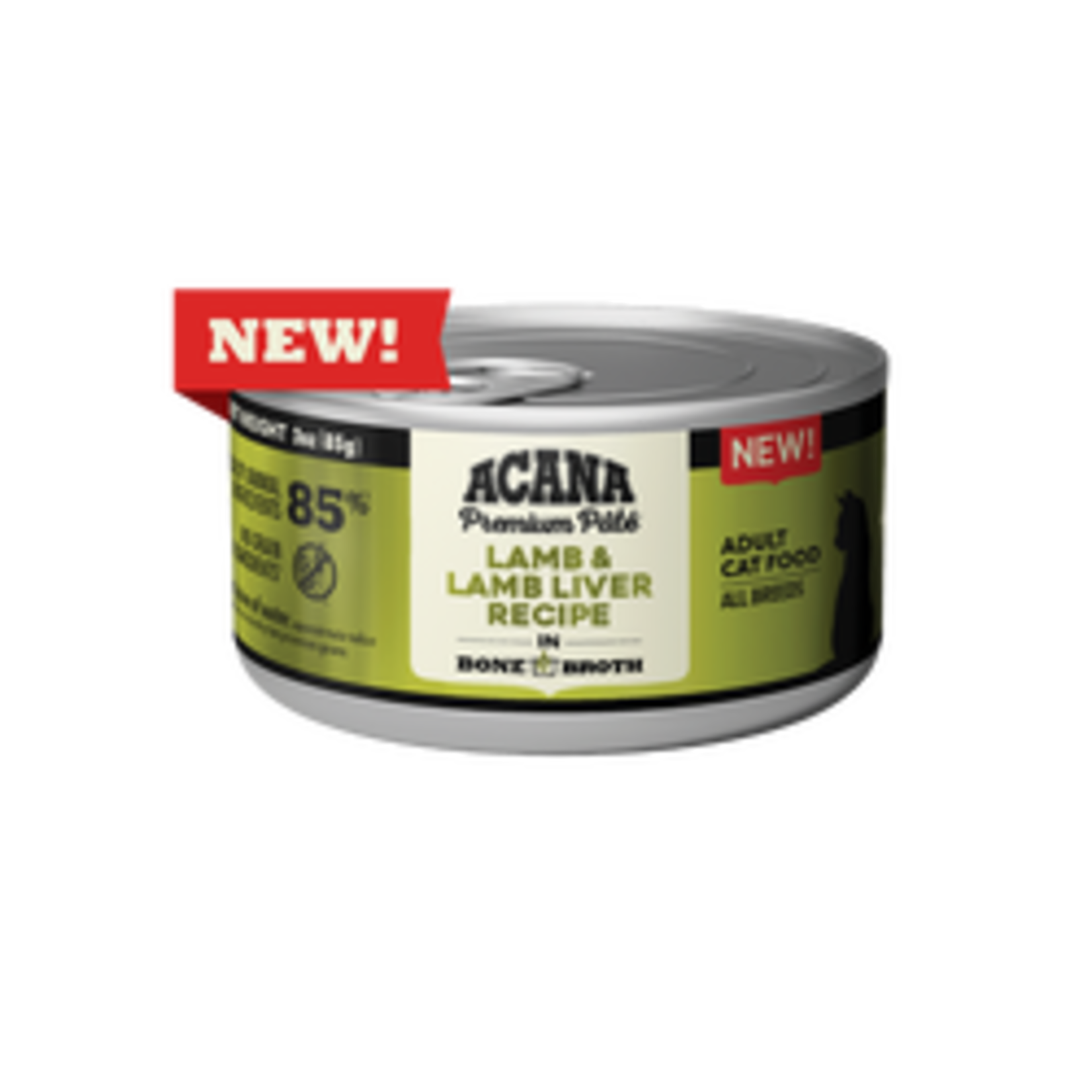 Acana ACANA Premium Pate Lamb & Lamb Liver Recipe in Bone Broth Wet Cat Food 3oz