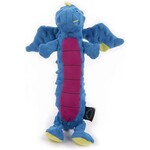 Worldwise/QPG/GoDog GODOG Dragon Skinny Blue Toy Dog LG