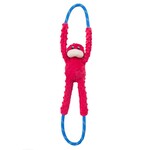 Zippy Paws ZIPPYPAWS RopeTugz Monkey Red Dog Toy