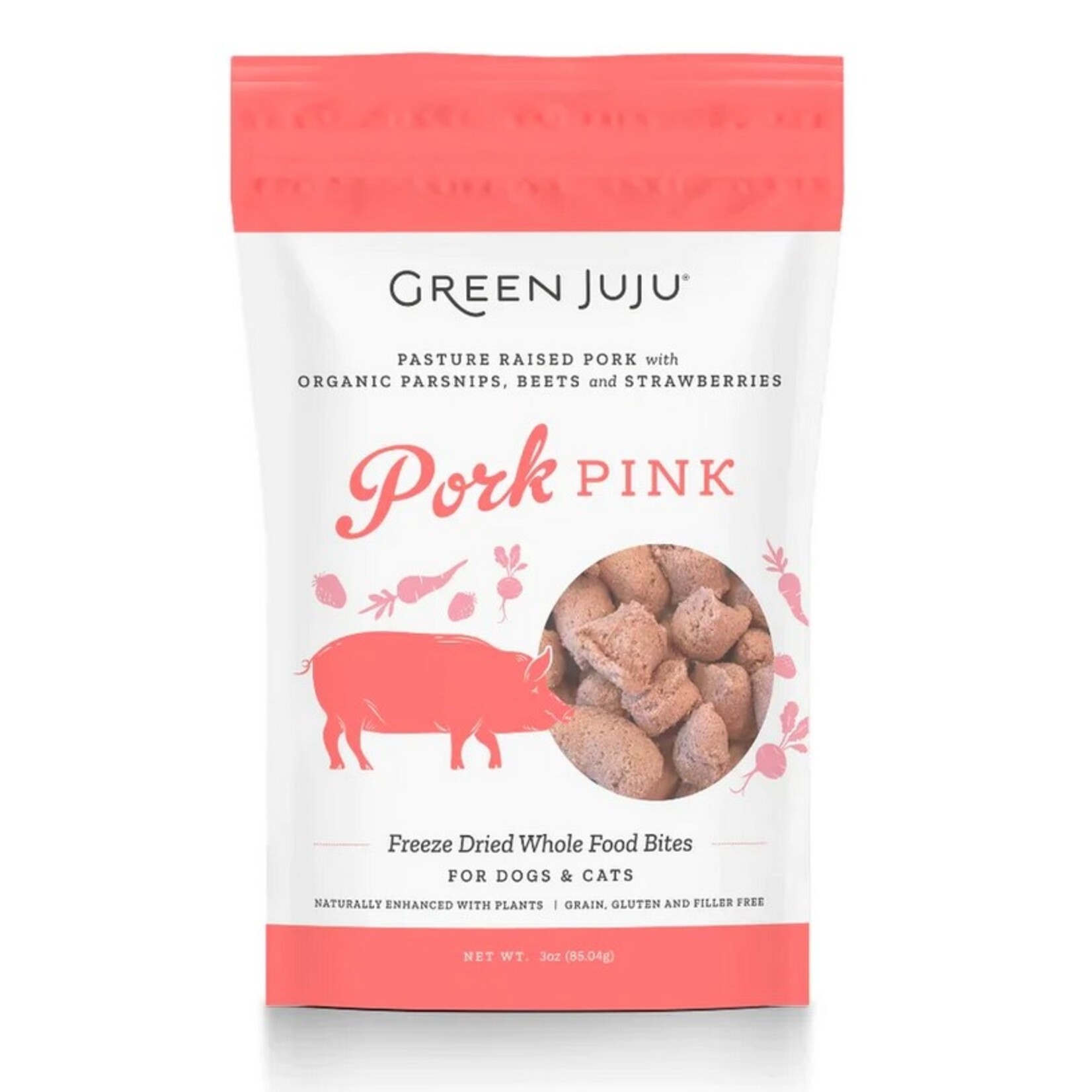Green Juju GREEN JUJU FD TOPPER PORK PINK 3 OZ