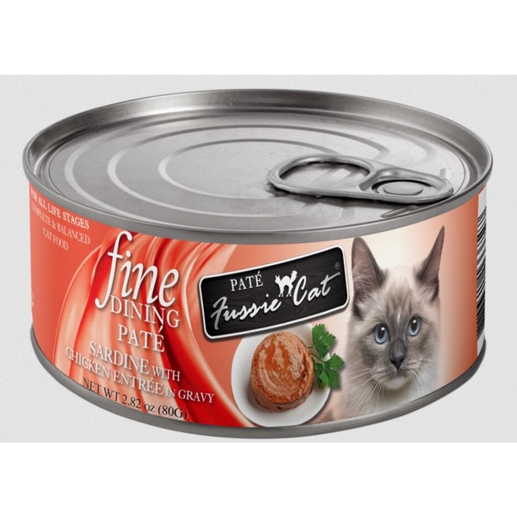 Fussie Cat FUSSIE Fine Dining Pate Sardine Chicken Cat Can 2.82oz