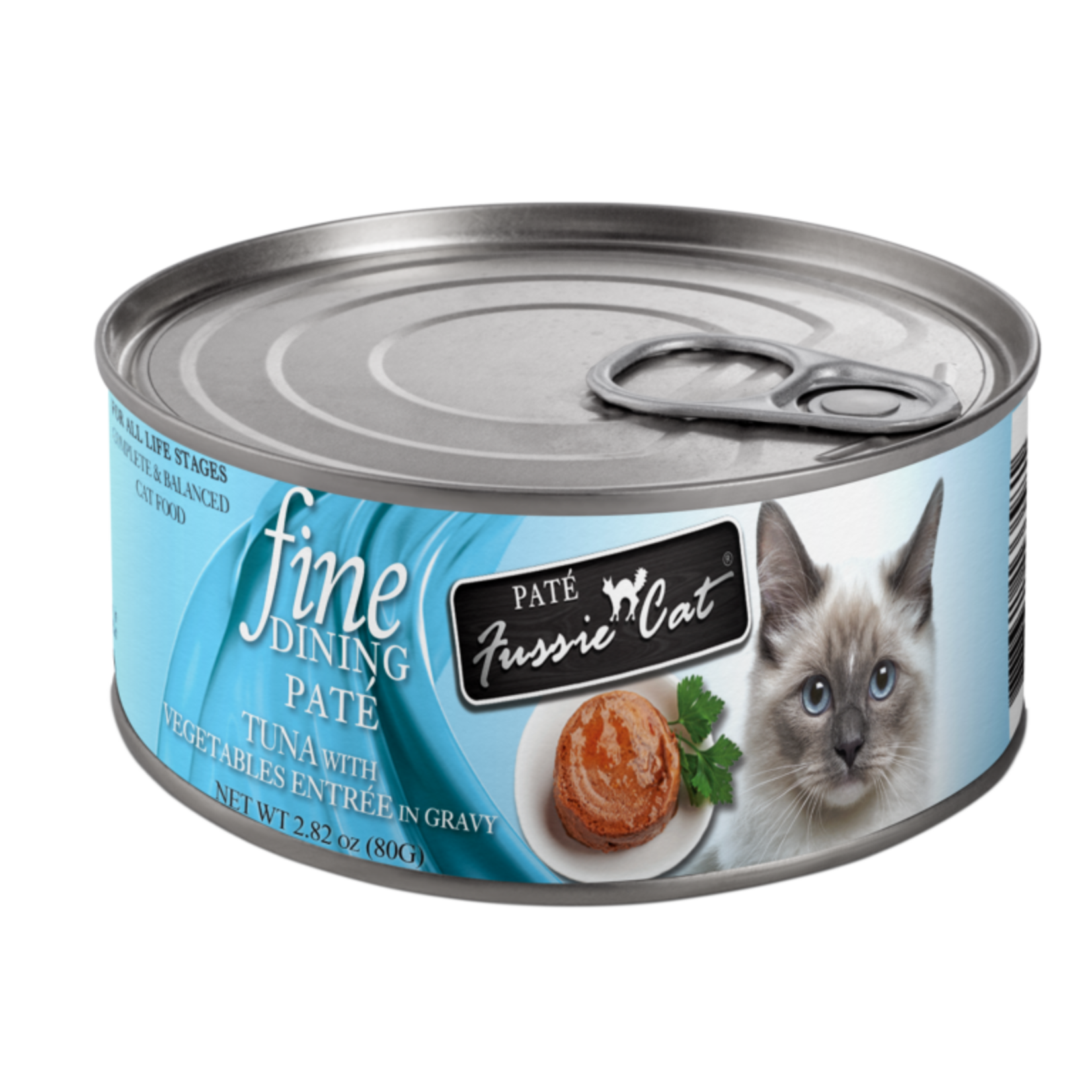 Fussie Cat FUSSIE Fine Dining Pate Tuna Veg Cat Can 2.82oz