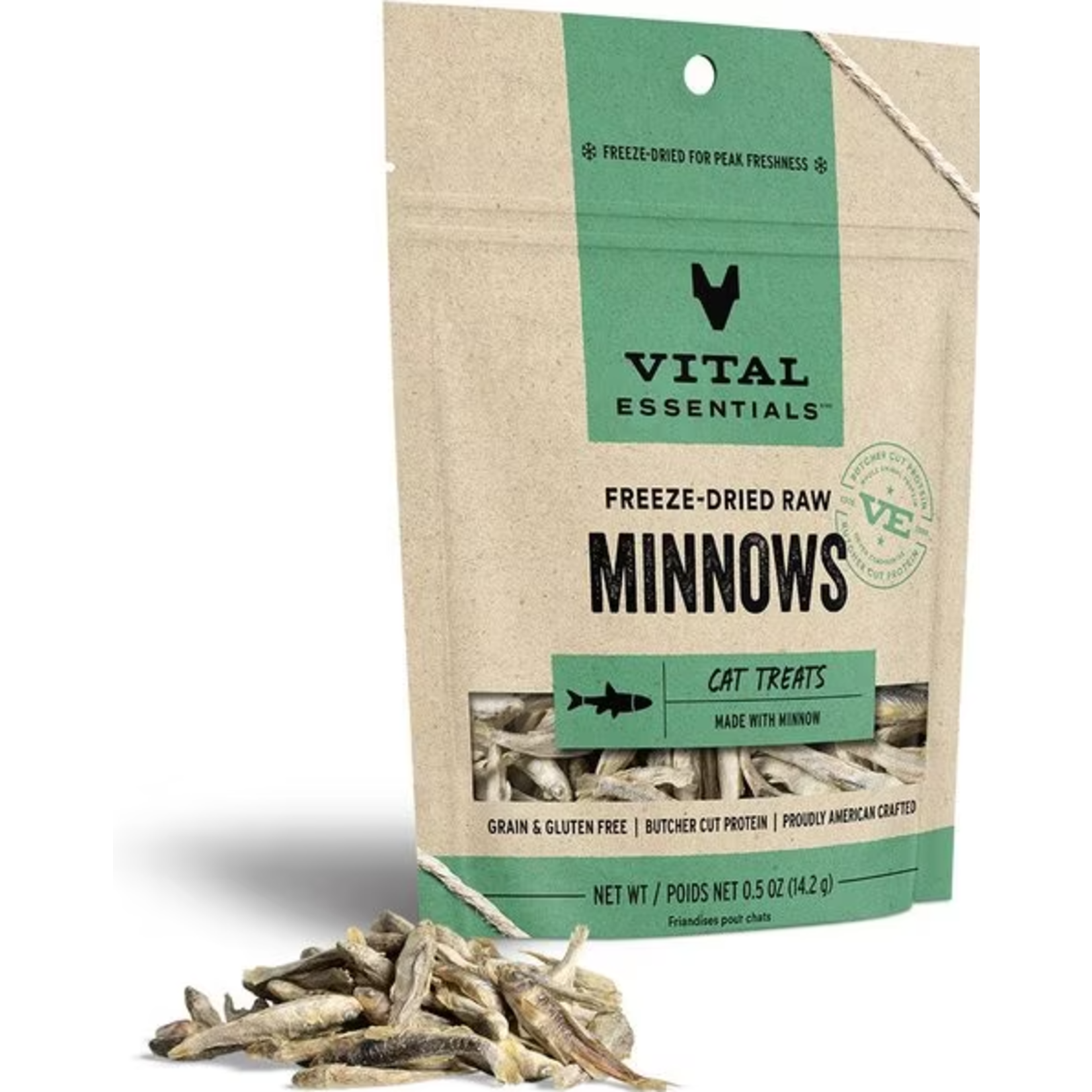 Vital Essentials Vital Essentials Freeze Dried Minnows Cat Treats 0.5oz