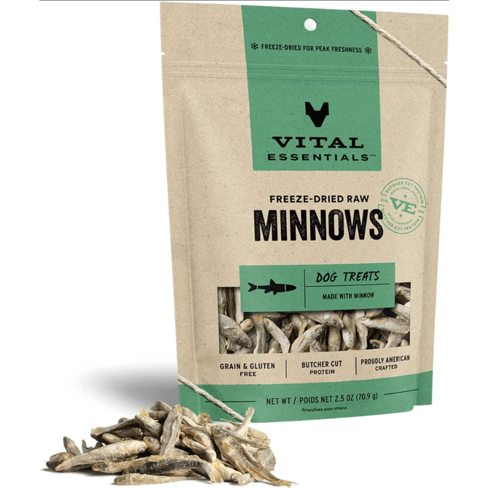 Vital Essentials Vital Essentials Freeze Dried Minnows Dog Treats 2.5oz