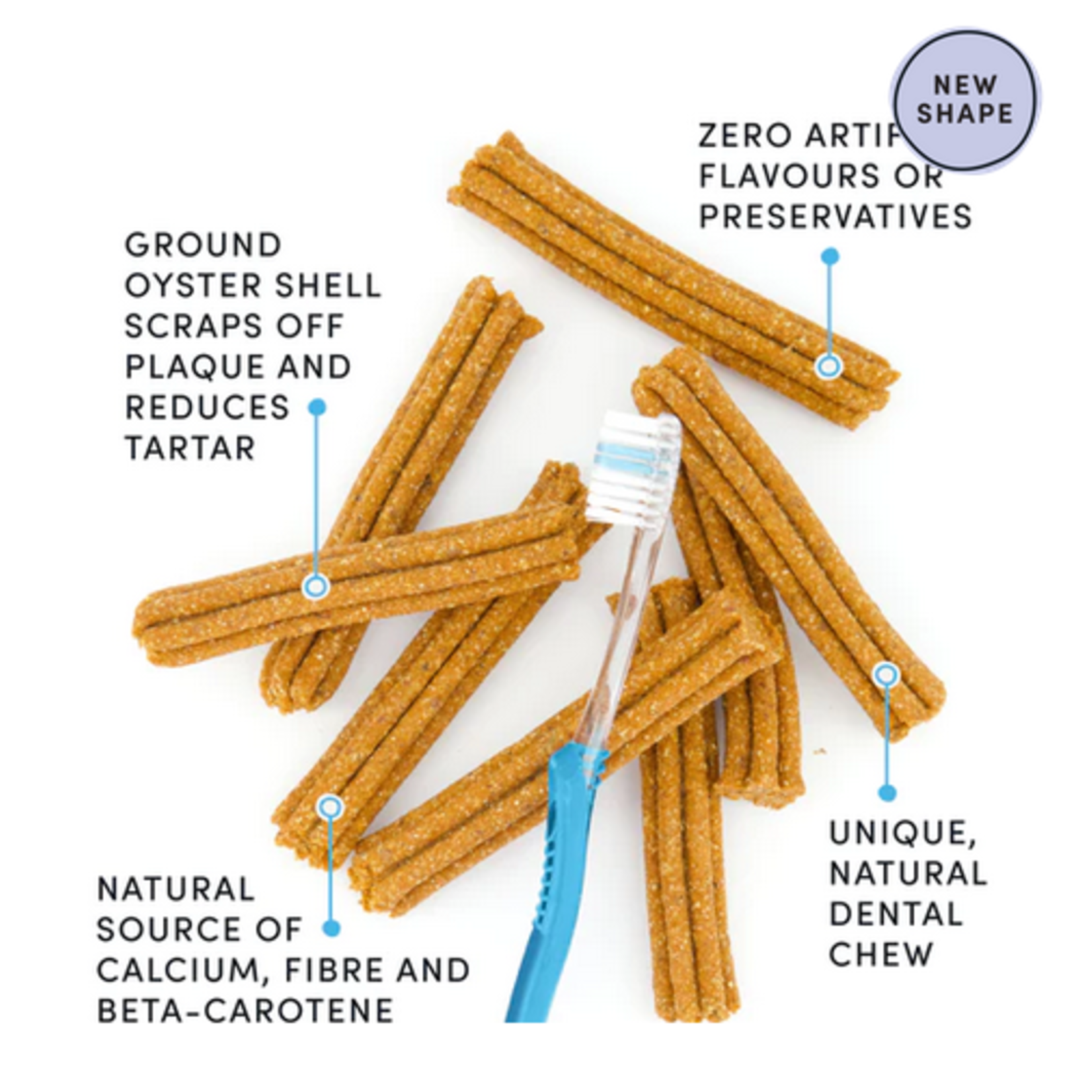 Crumps Crumps' Naturals Plaque Busters with Pumpkin Spice Dental Dog Treats 10 Pack