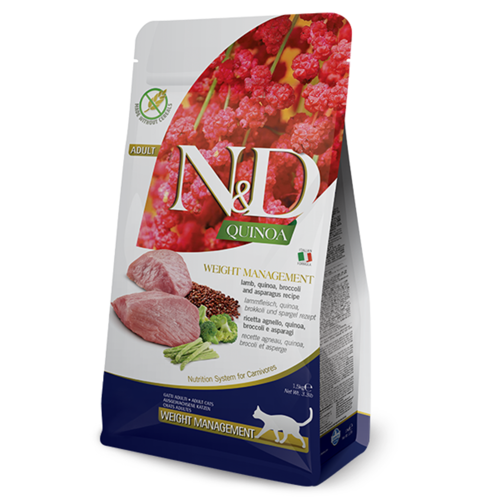 Farmina FARMINA CAT WEIGHT MANAGEMENT LAMB & QUINOA 3.3#