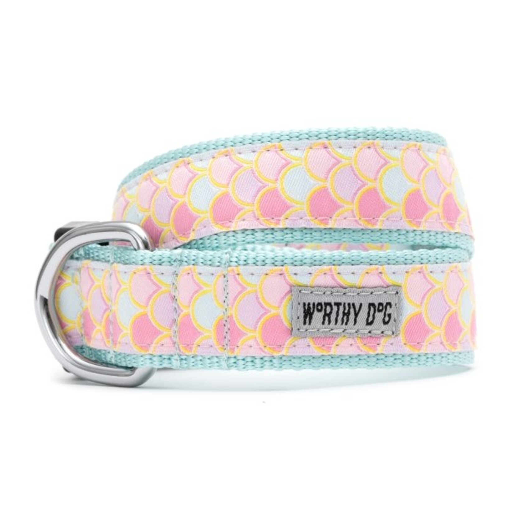 Worthy Dog THE WORTHY DOG Pink Mermaid Dog Collar