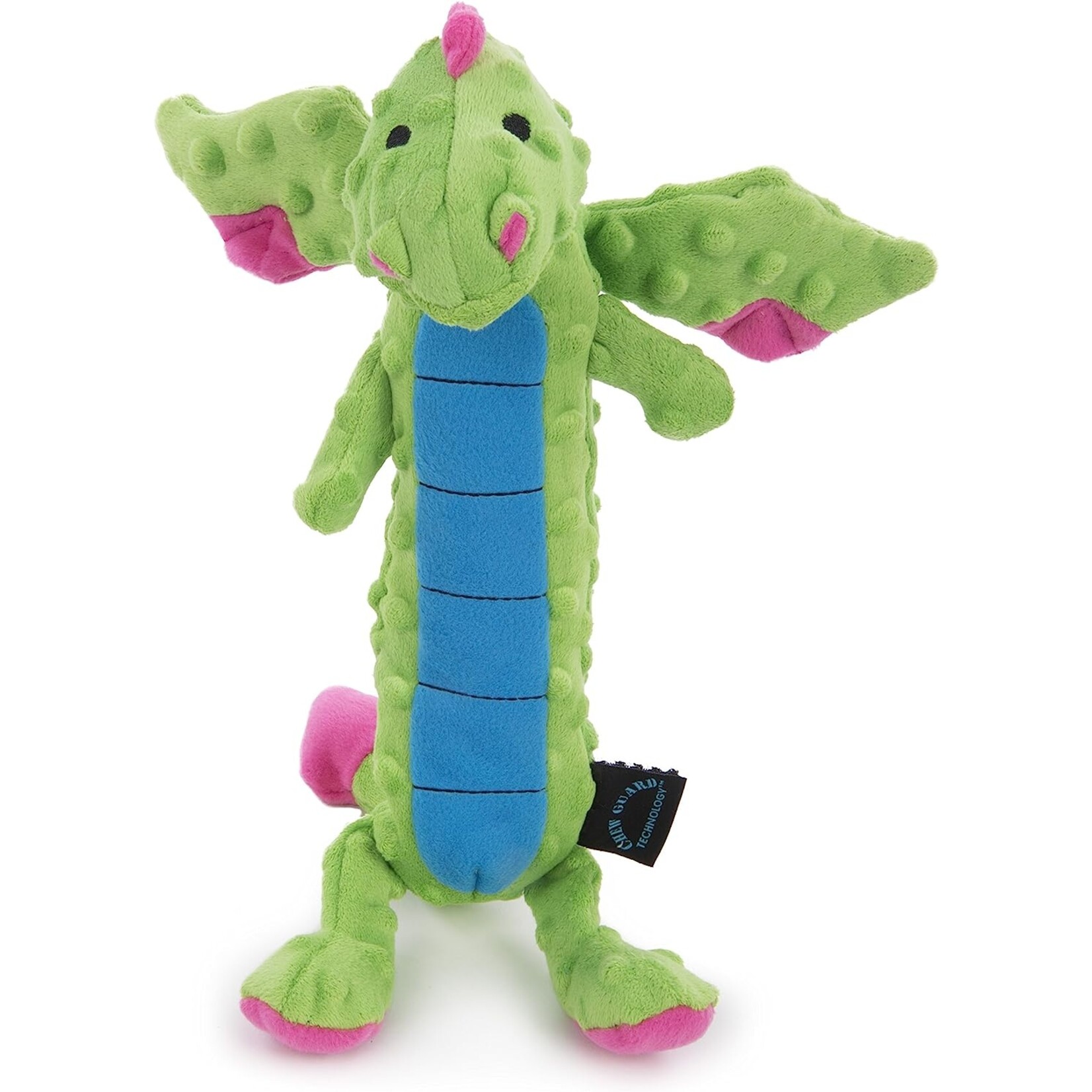Worldwise/QPG/GoDog GODOG Dragon Skinny Green Toy Dog LG