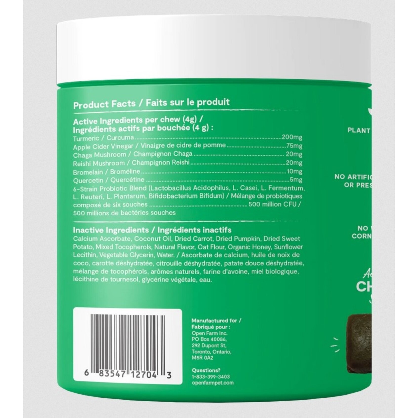 Open Farm Open Farm Immune Health Supplement Chews for Dogs 90 count