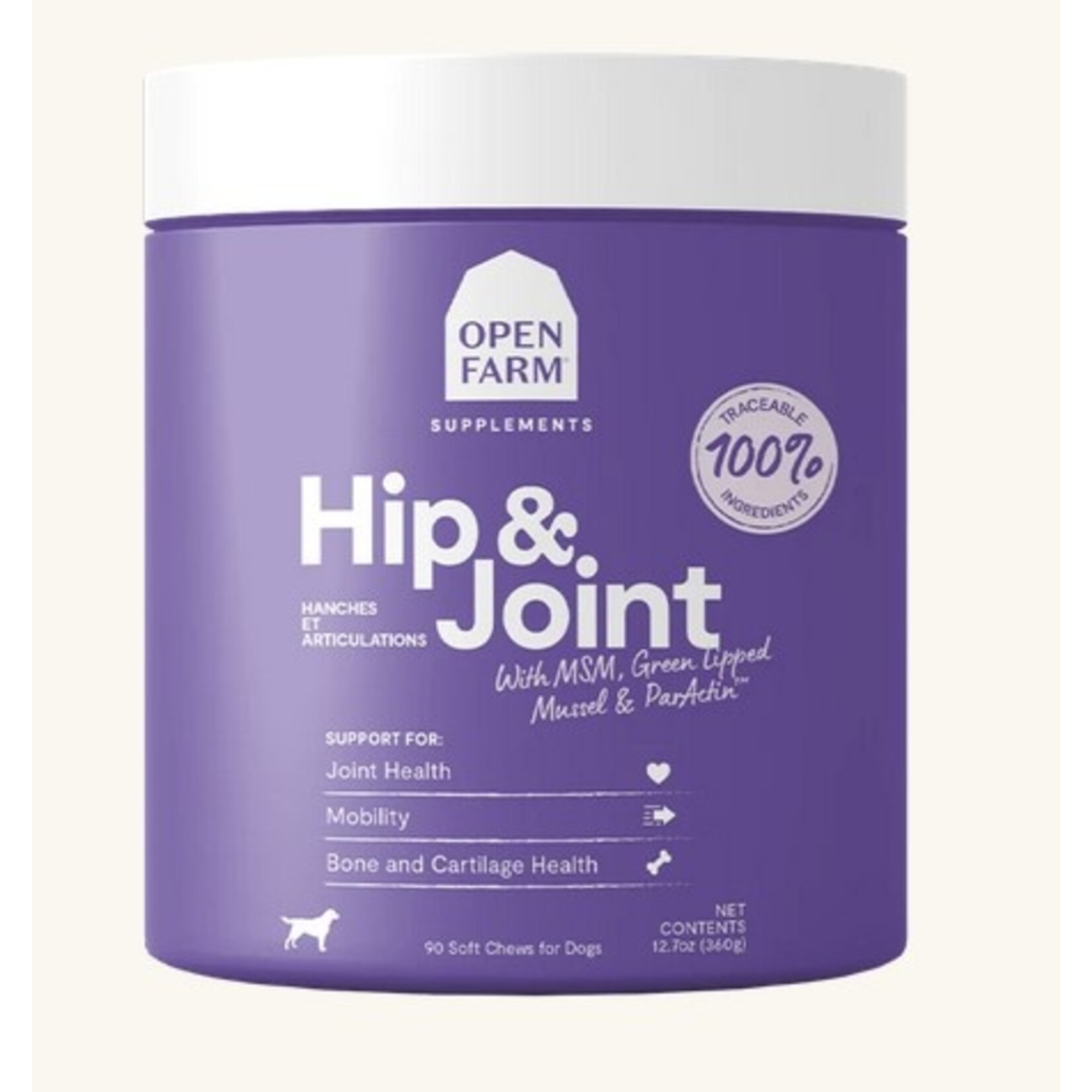 Open Farm Open Farm Hip & Joint Supplement Chews for Dogs 90 count